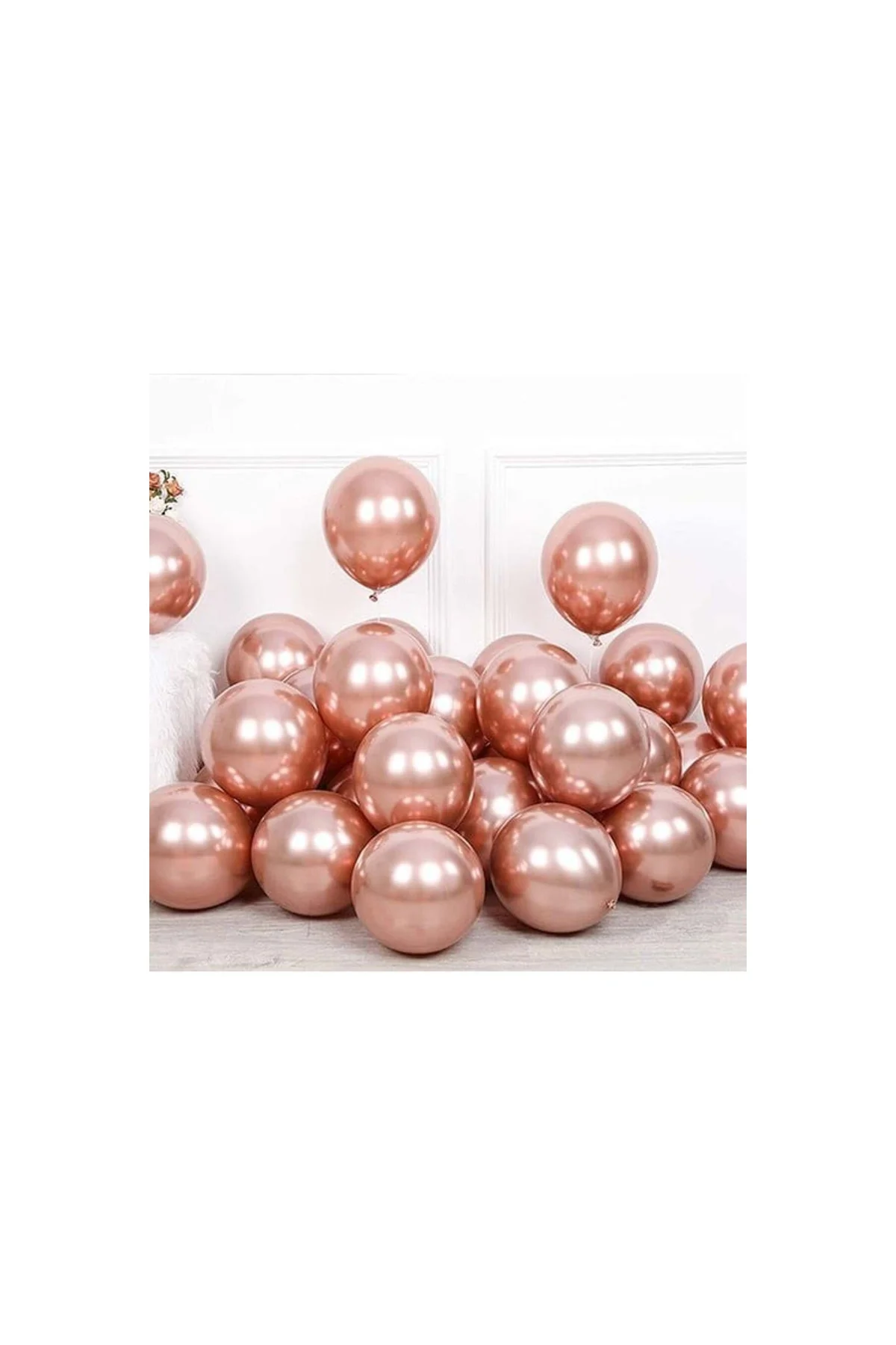 Rose Gümüş Krom Balon Zincir Seti - PAZARIZ Görsel 2