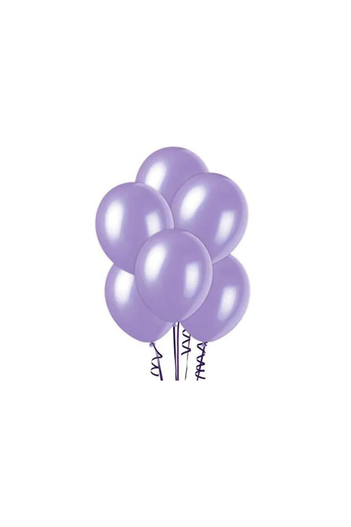 Metalik Mor Balon 100 Adet
