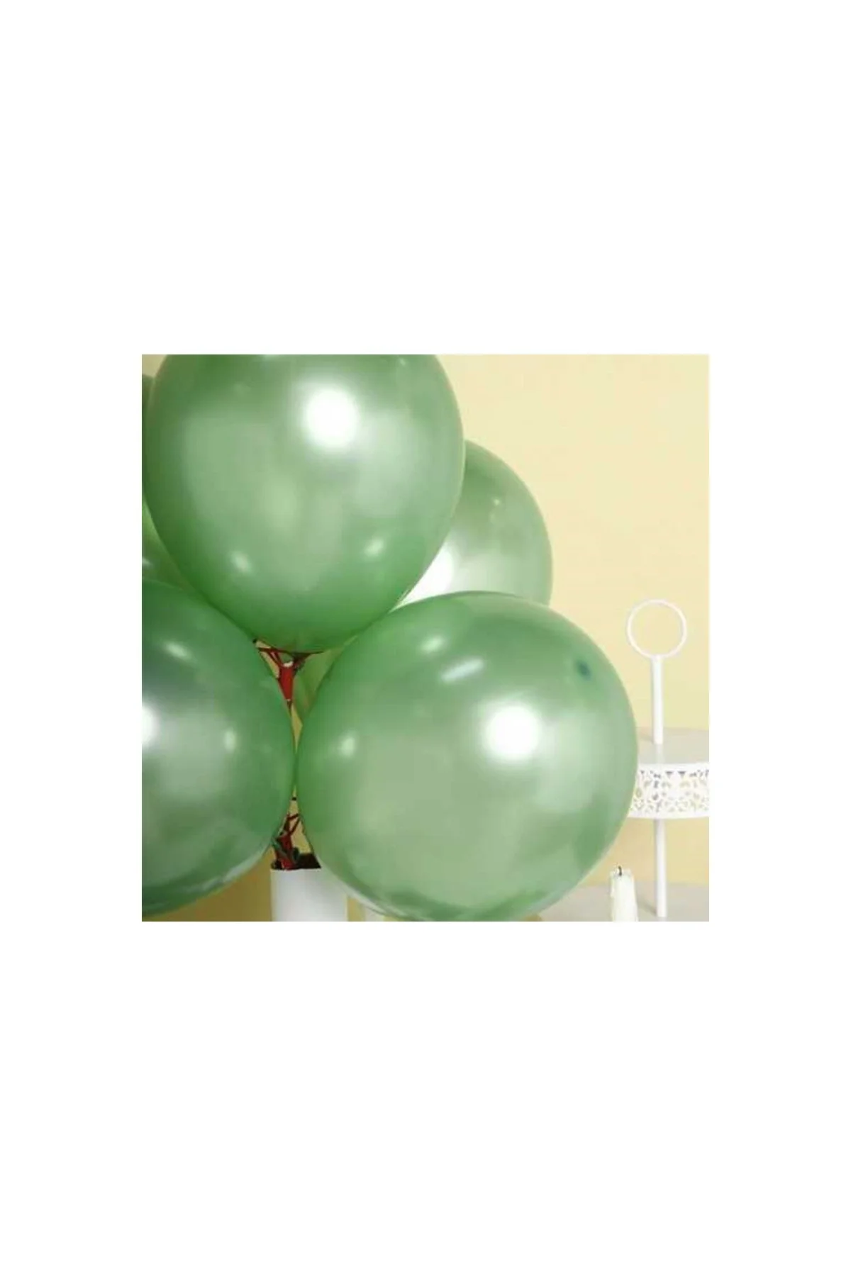 Yeşil Balon Metalik 100 Adet - PAZARIZ Görsel 2