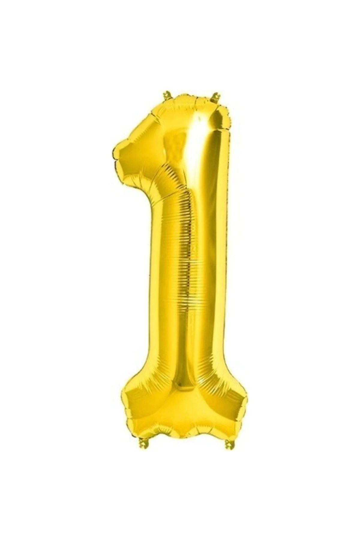 Rakam Folyo Balon 1 Rakamı Büyük Boy Balon Altın Sarısı /dore