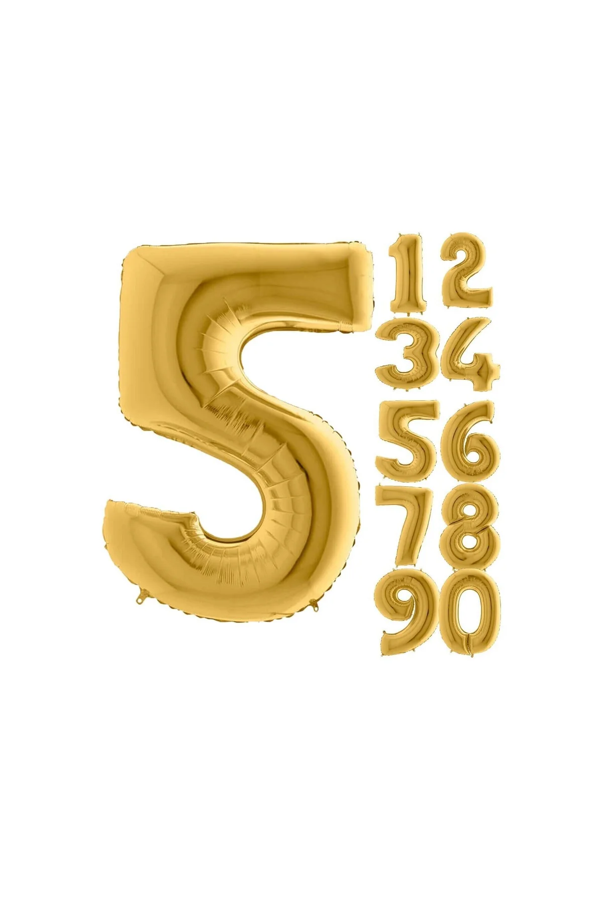 3 Rakam Balon Folyo Gold Altın Sarısı 16 Inç