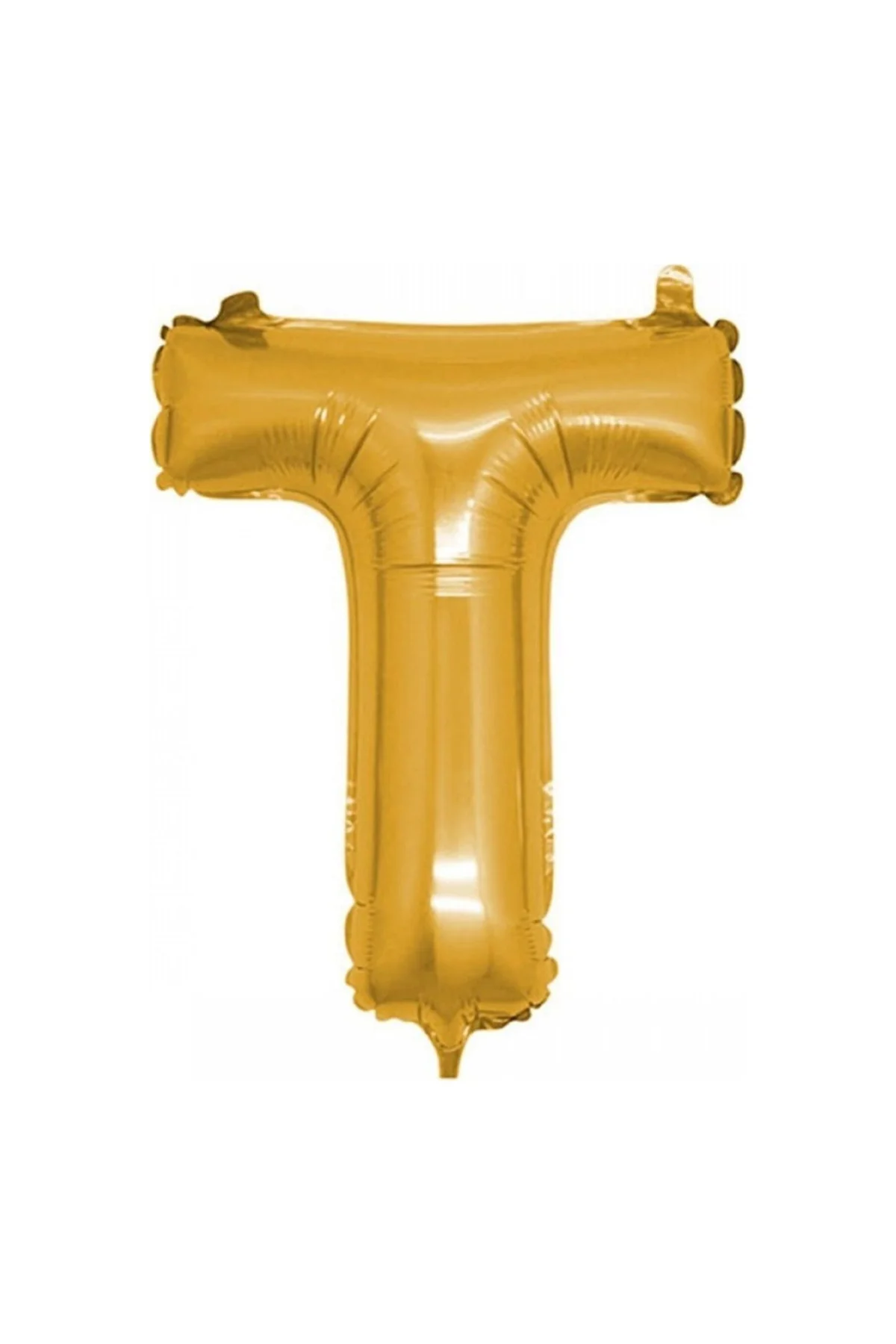 T (gold) Harf Folyo Balon - 90 Cm - Altın Folyo Harf Balon