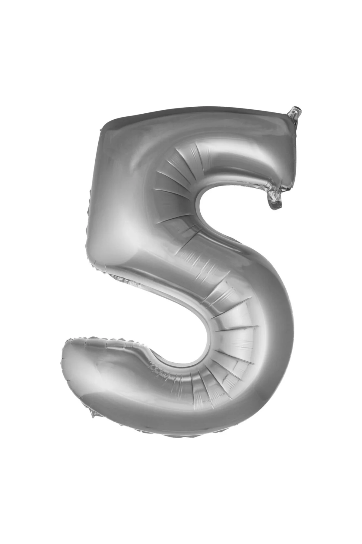 Pazariz Balon 5 Rakam 76 Cm Gümüş Folyo Balon 34 Inc