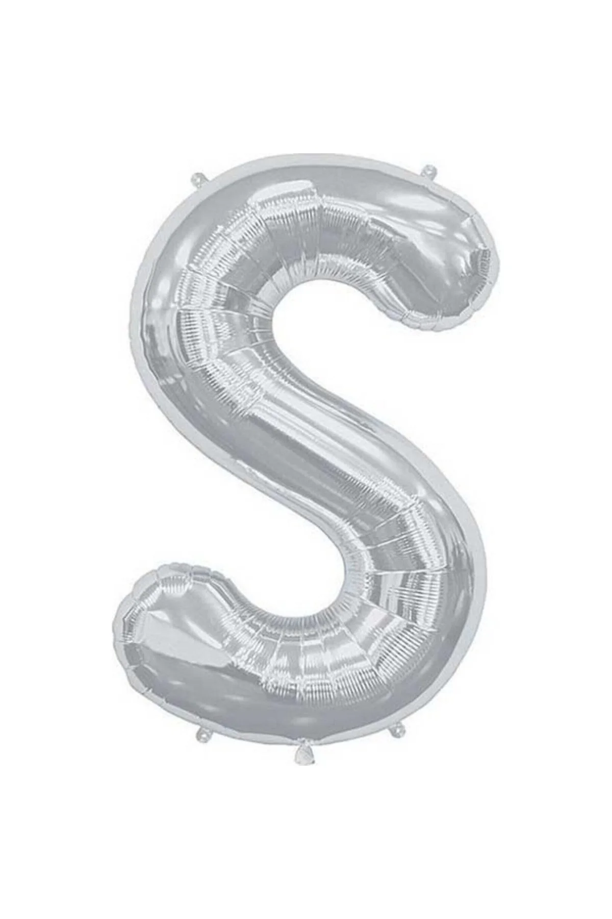 S Harf Folyo Gümüş Balon Küçük 35 Cm