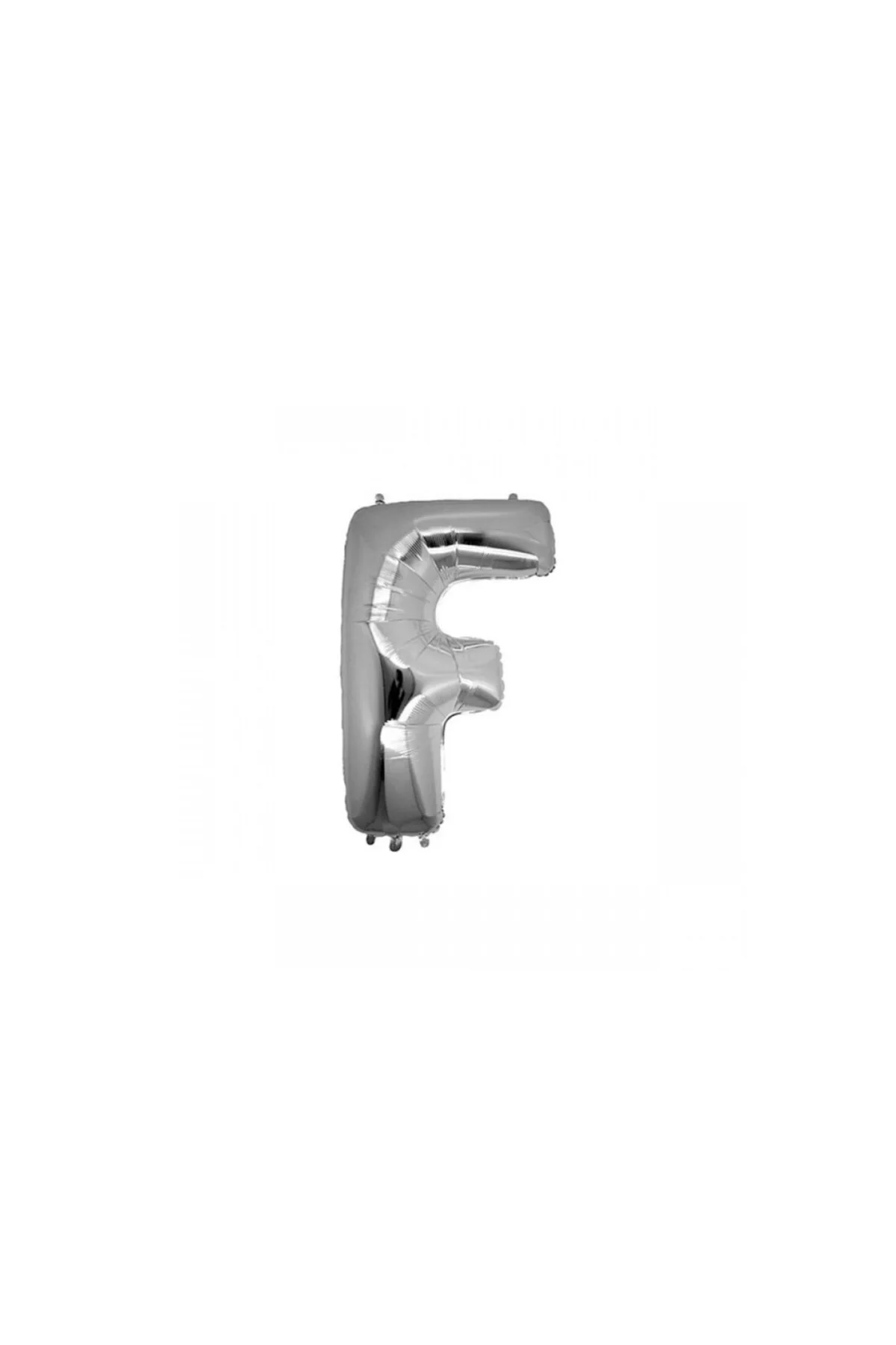 F (silver) Harf Folyo Balon - 90 Cm - Gümüş Folyo Harf Balon