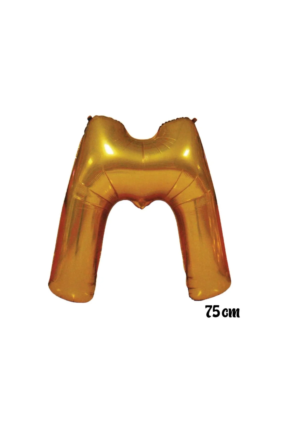75 Cm M Harfi Folyo Balon Altın