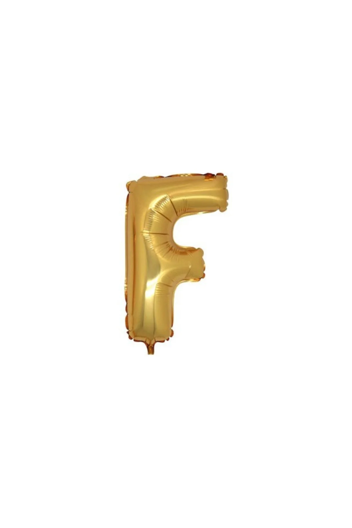 F Harfi Altın (Gold) Rengi Folyo Balon 40 Inc 100 Cm