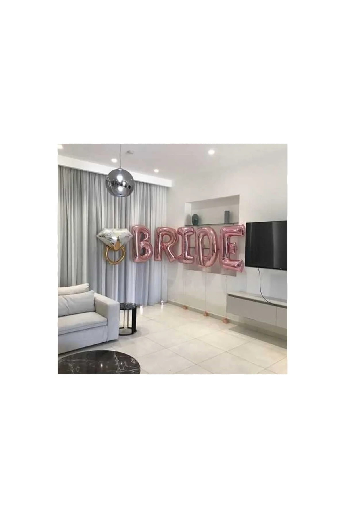 S Harf Folyo Balon Gold Rose 76 Cm - PAZARIZ Görsel 2
