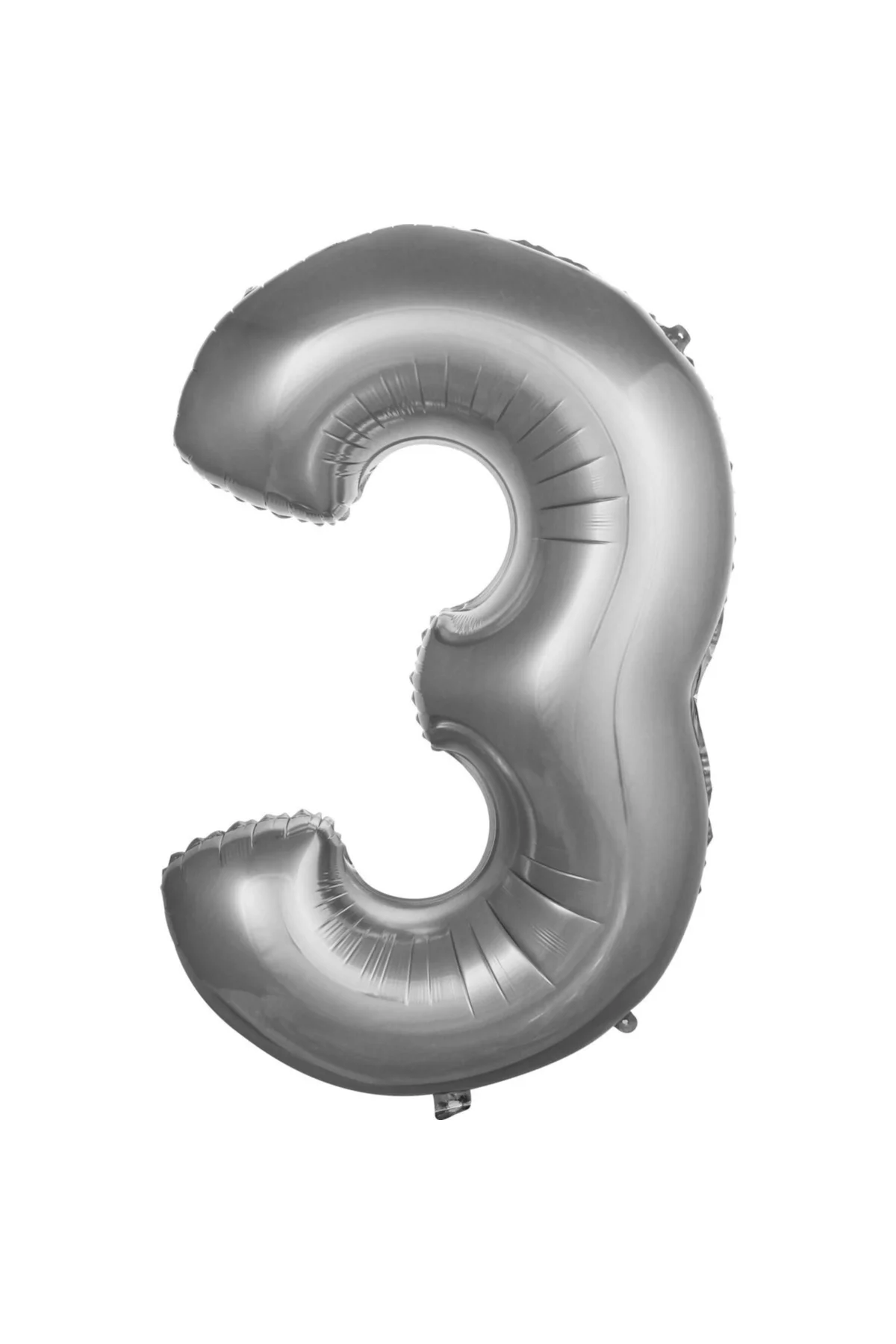 Balon 3 Rakam 76 Cm Gümüş Folyo Balon 34 Inc