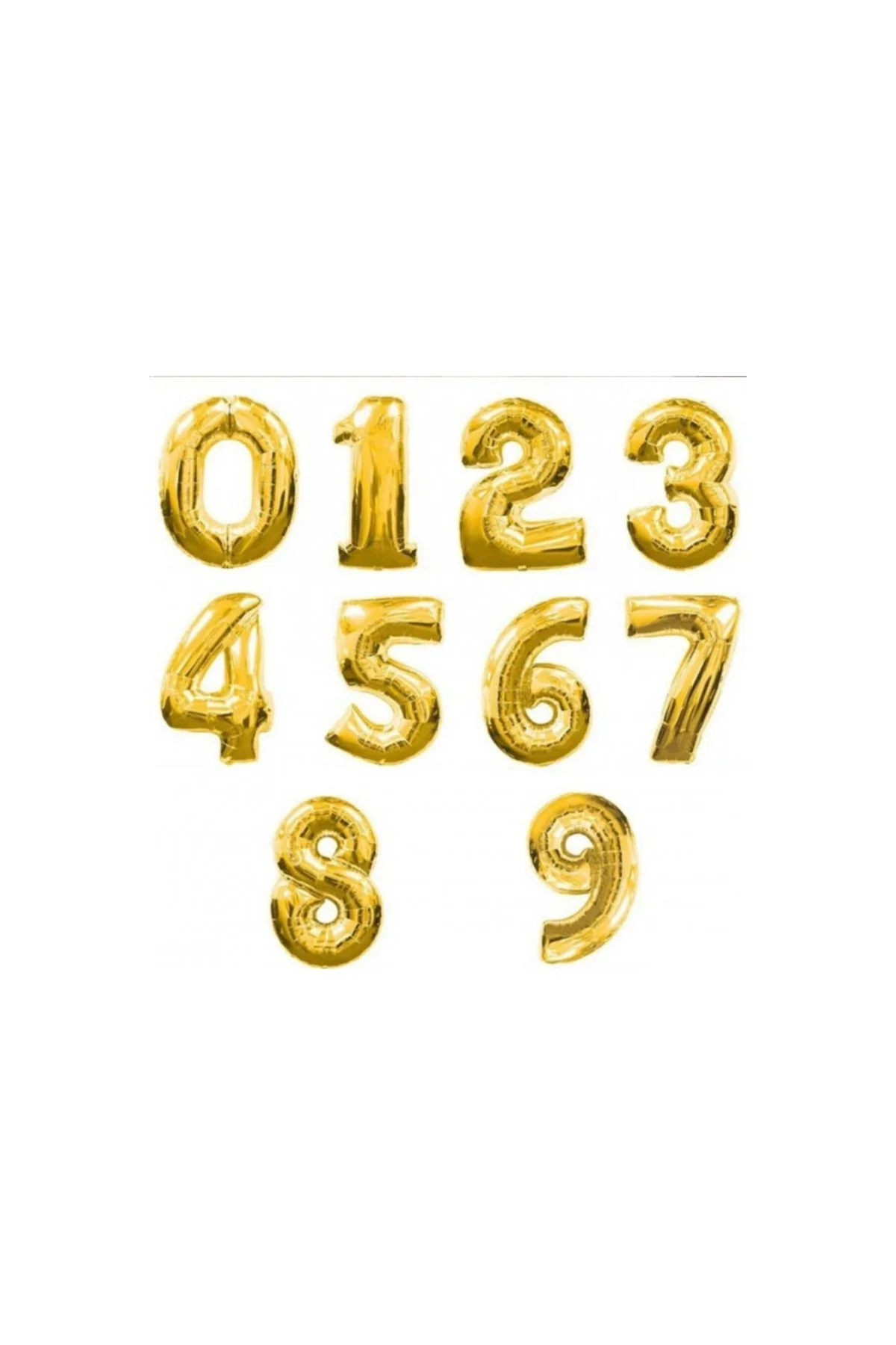 4 Yaş -sayı-rakam Folyo Balon Altın(gold) Renk 100 Cm 40 Inç -dogum Günü -parti-kutlama