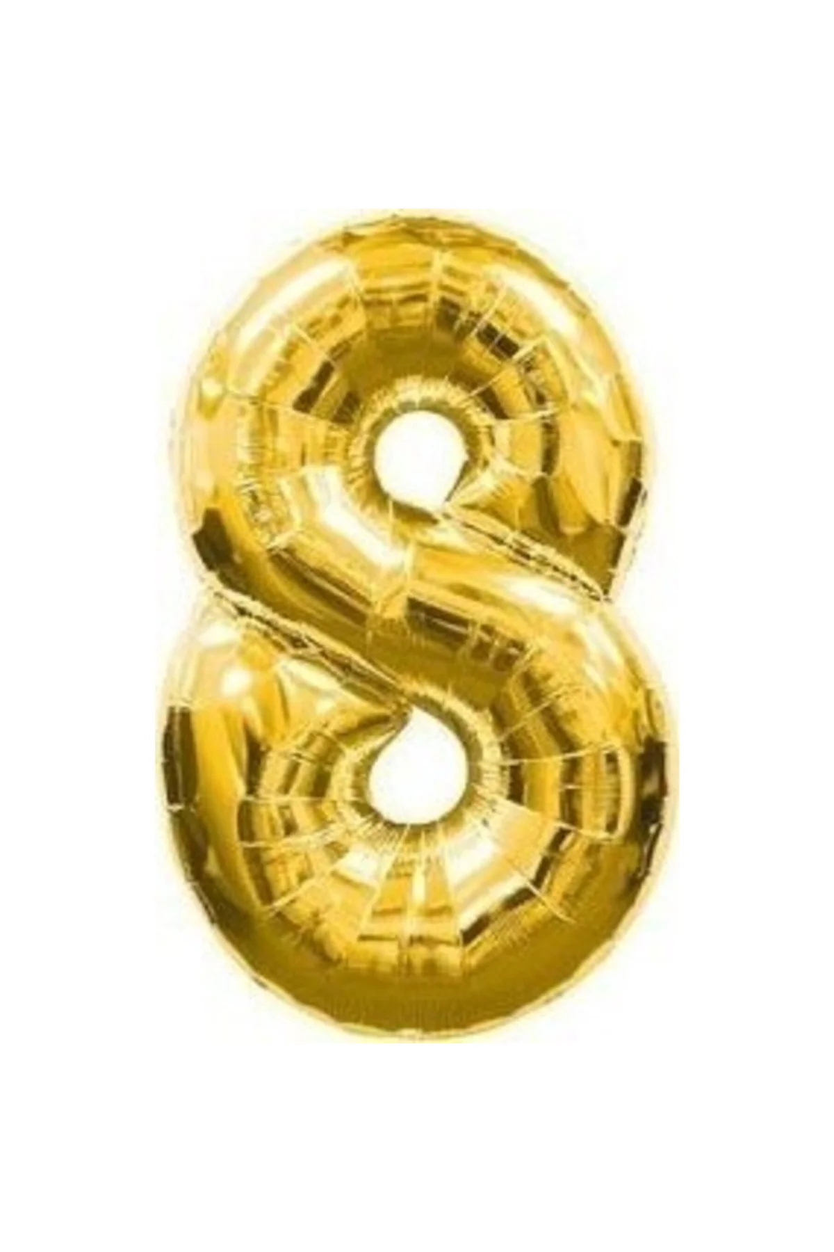 Balon Parti 8 Rakamı Gold Folyo Balon 102 Cm