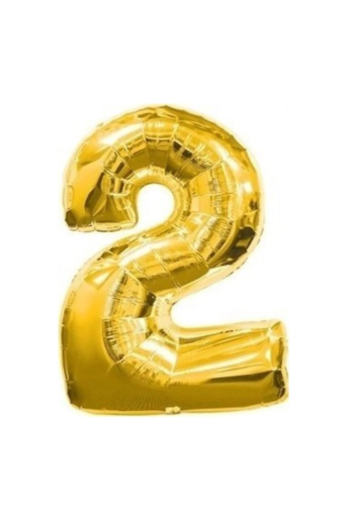 Balon Parti 2 Rakamı Gold Folyo Balon 102 Cm