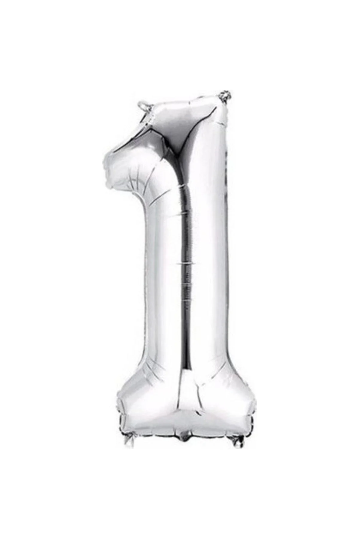 Balon Parti 1 Rakamı Gümüş Folyo Balon 102 Cm