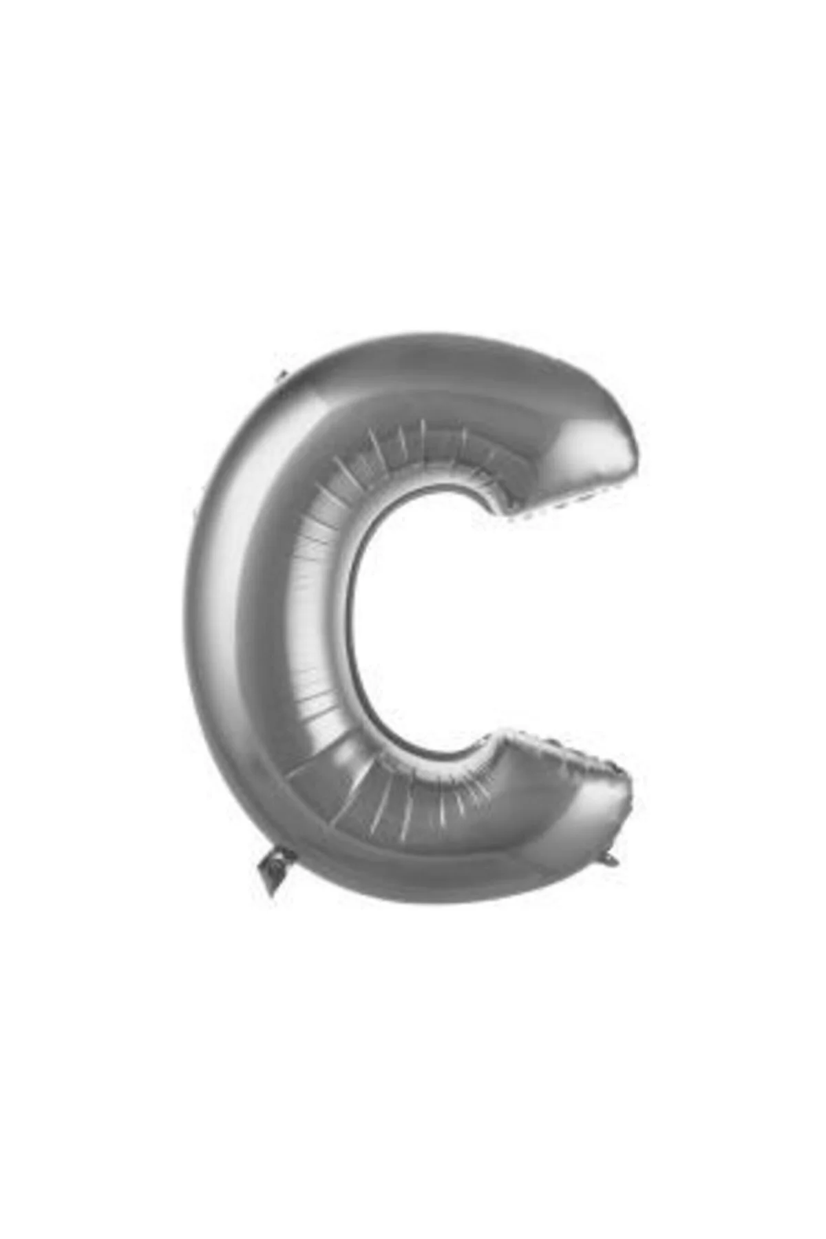 Pazariz Balon C Harf 76 Cm Gümüş Folyo Balon 34 Inc