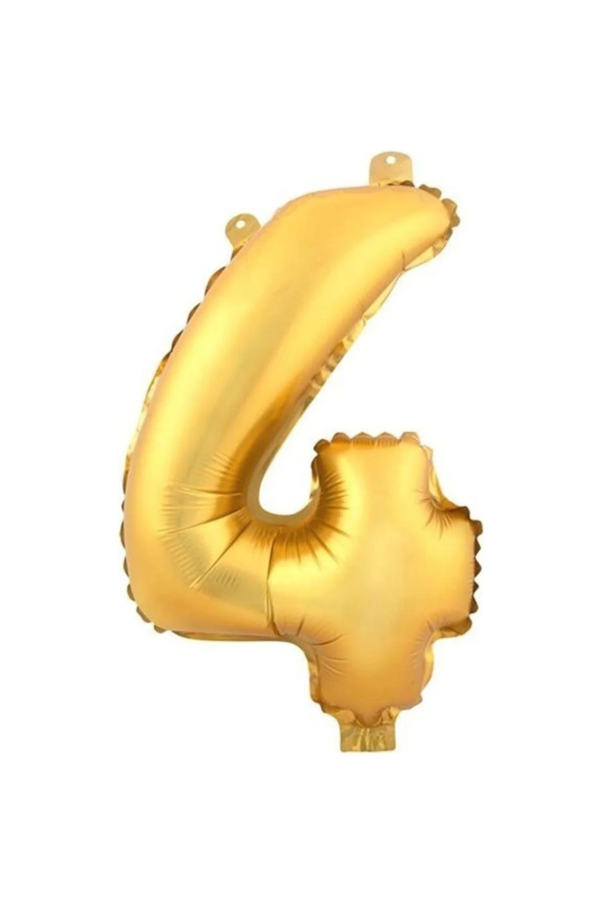 4 (gold) Rakam Folyo Balon - 90 Cm - Altın Folyo Rakam Balon