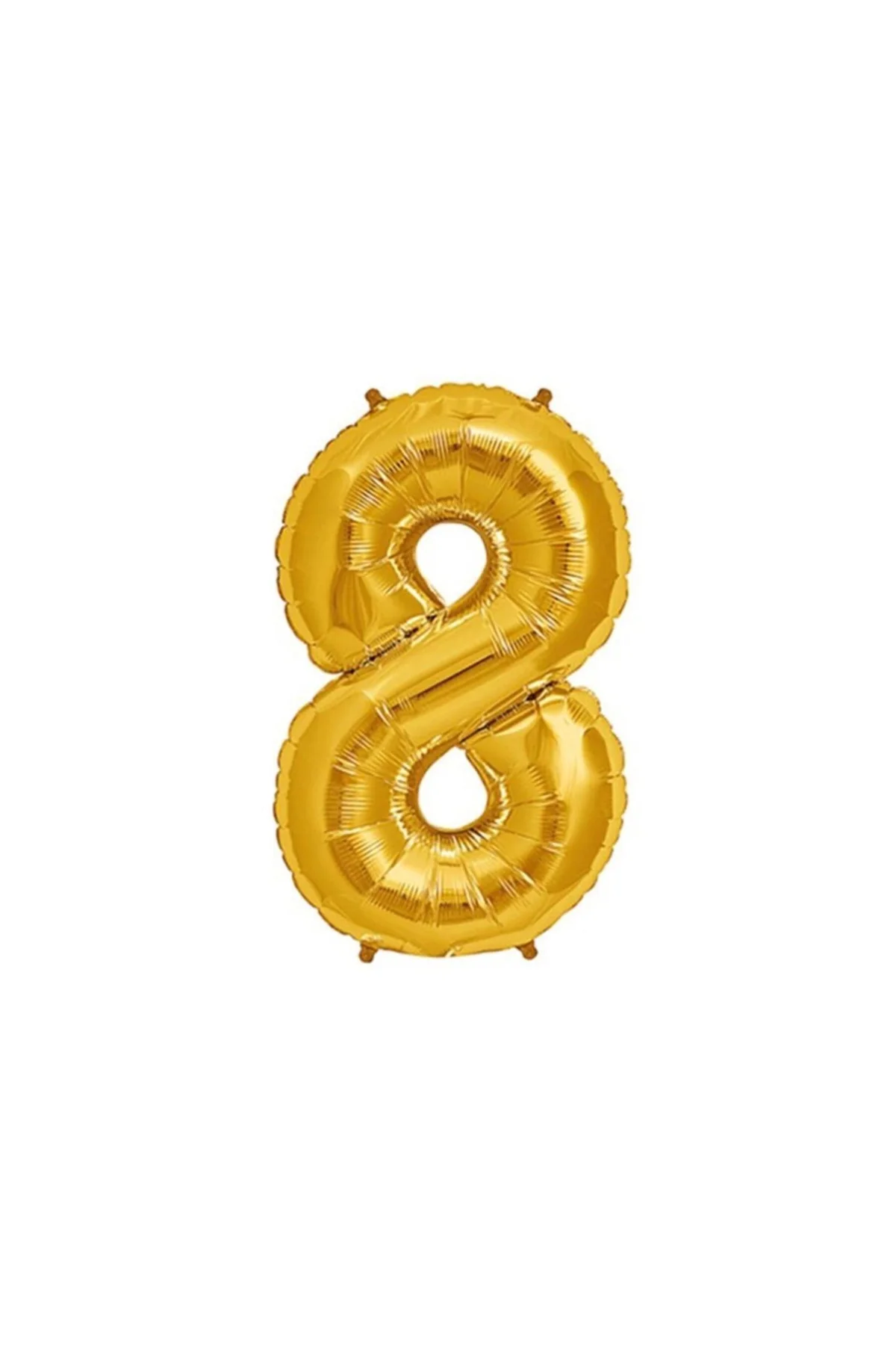 8 Rakamı Altın (Gold) Rengi Folyo Balon 40 Inc 100 Cm