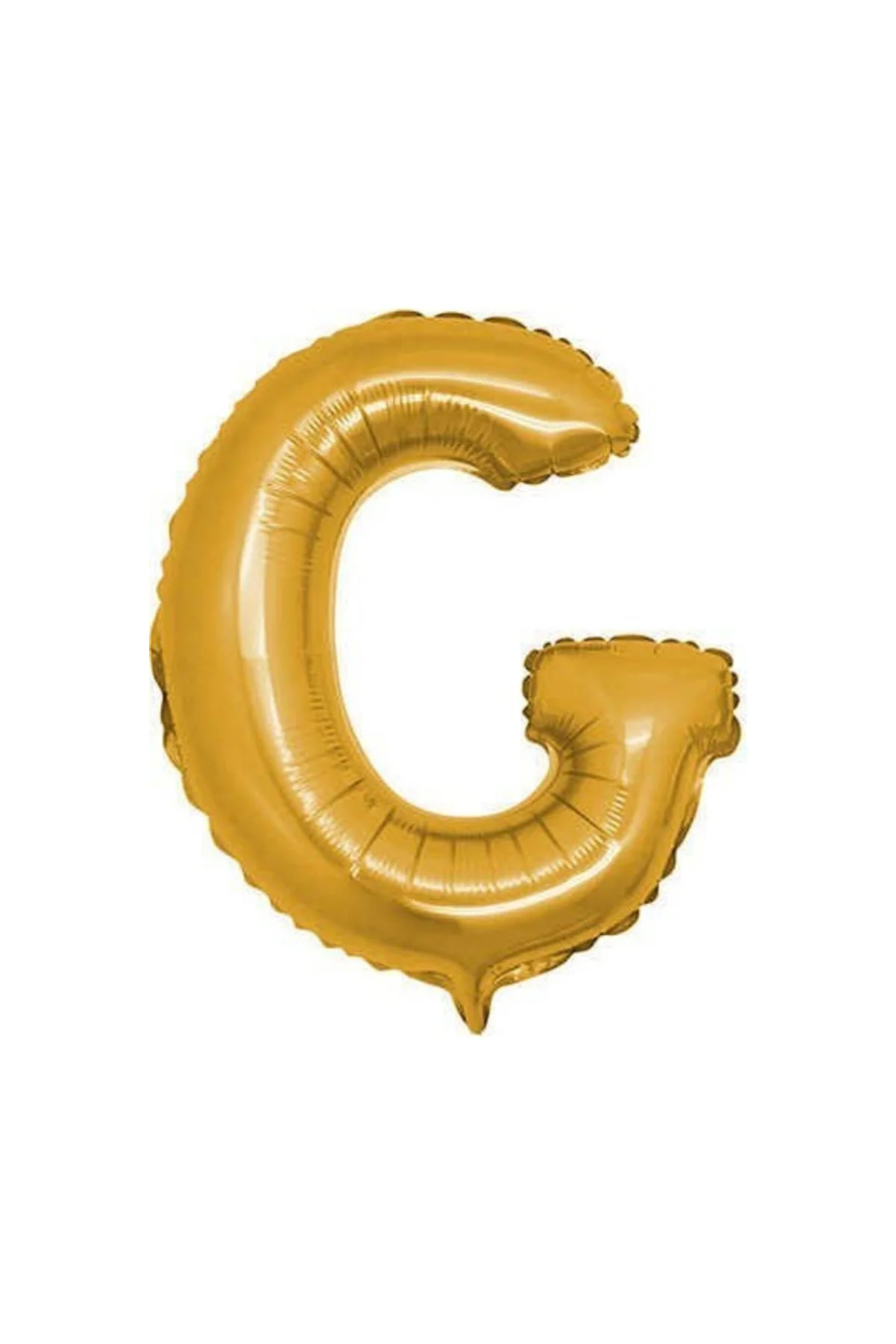 Gold Renk Folyo Balon Ç Harfli Helyum Balon 100 Cm Dev Boy