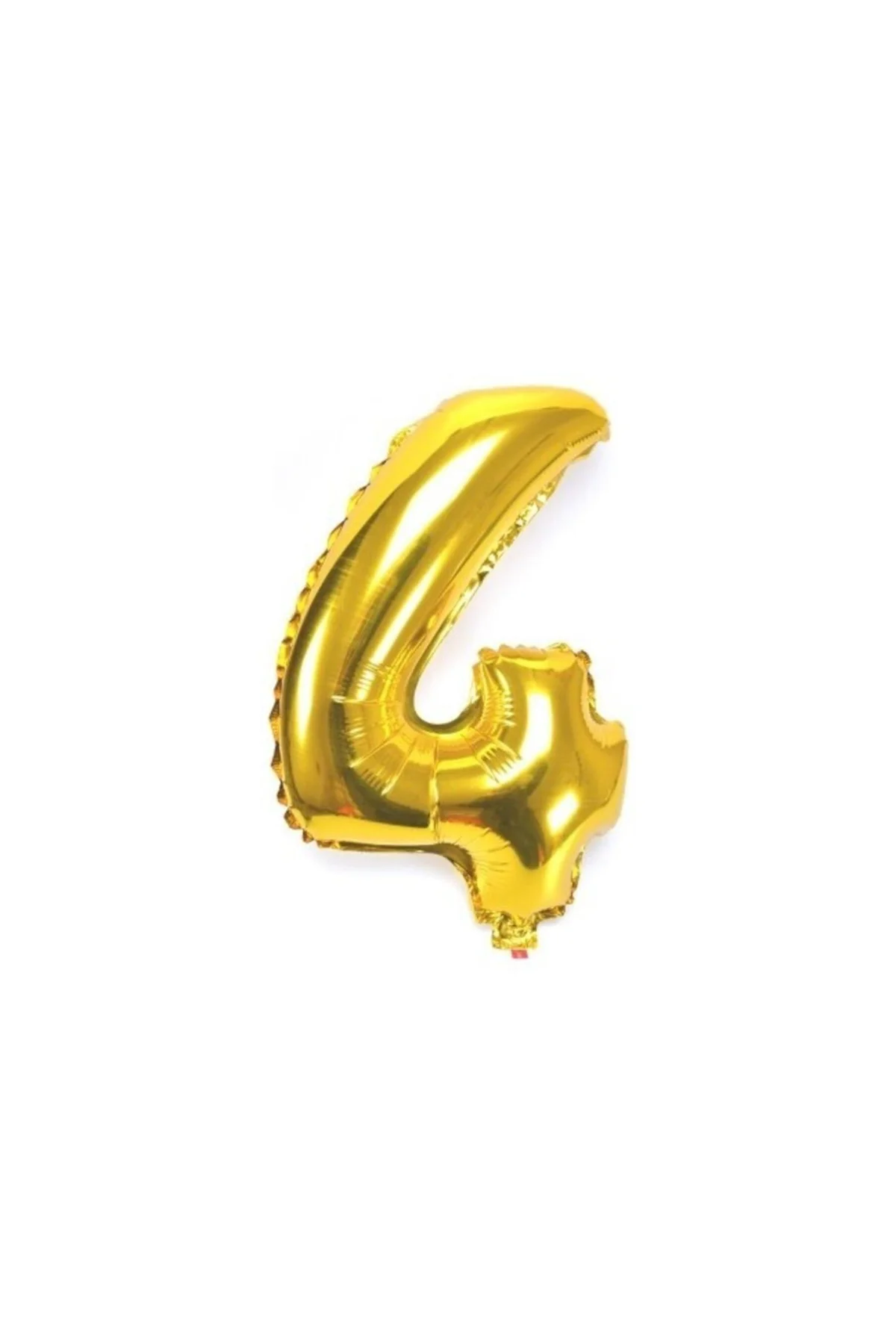 4 Rakamı Altın (Gold) Rengi Folyo Balon 40 Inc 100 Cm