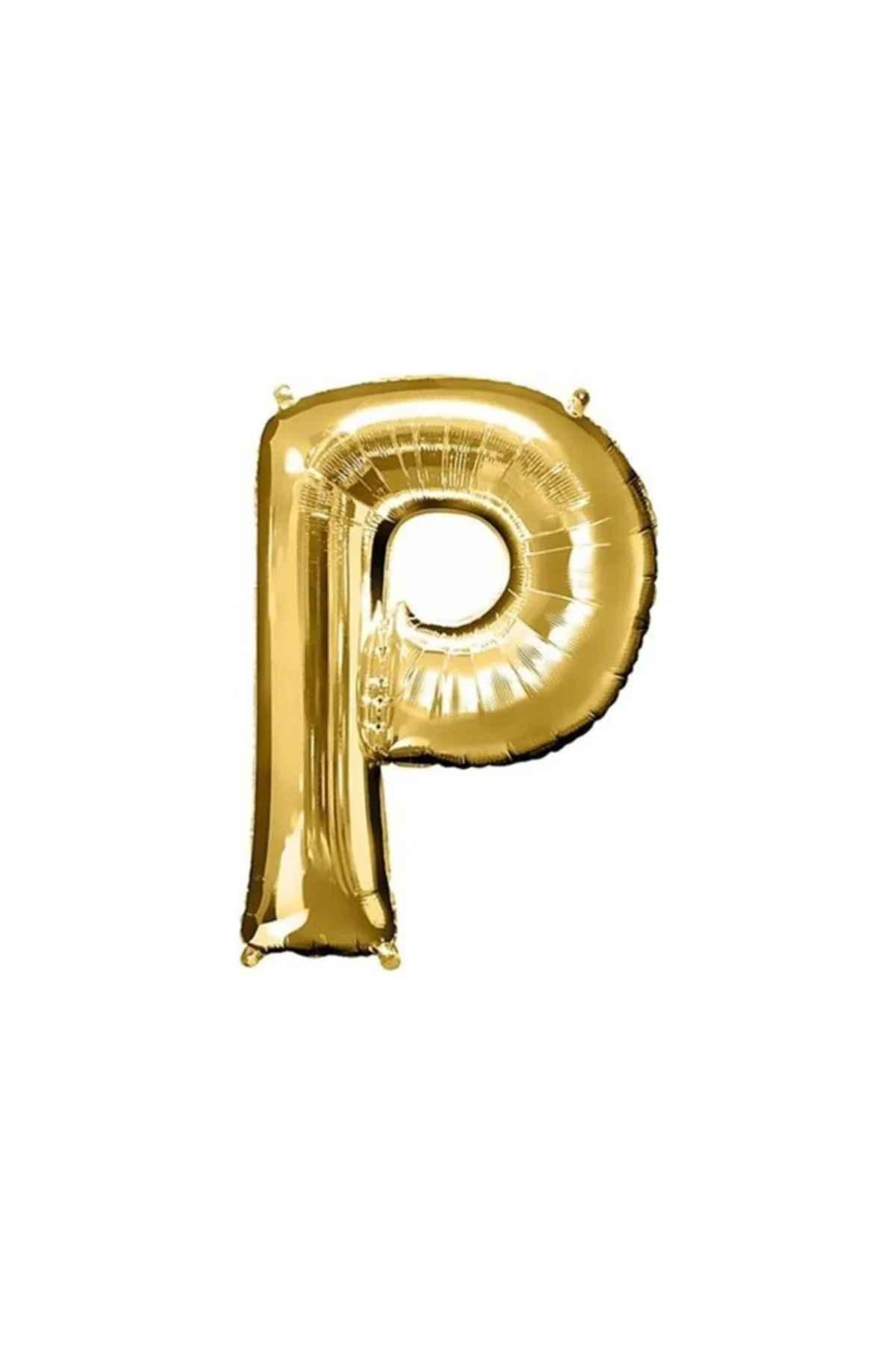 P Harfi Altın (Gold) Rengi Folyo Balon 40 Inc 100 Cm
