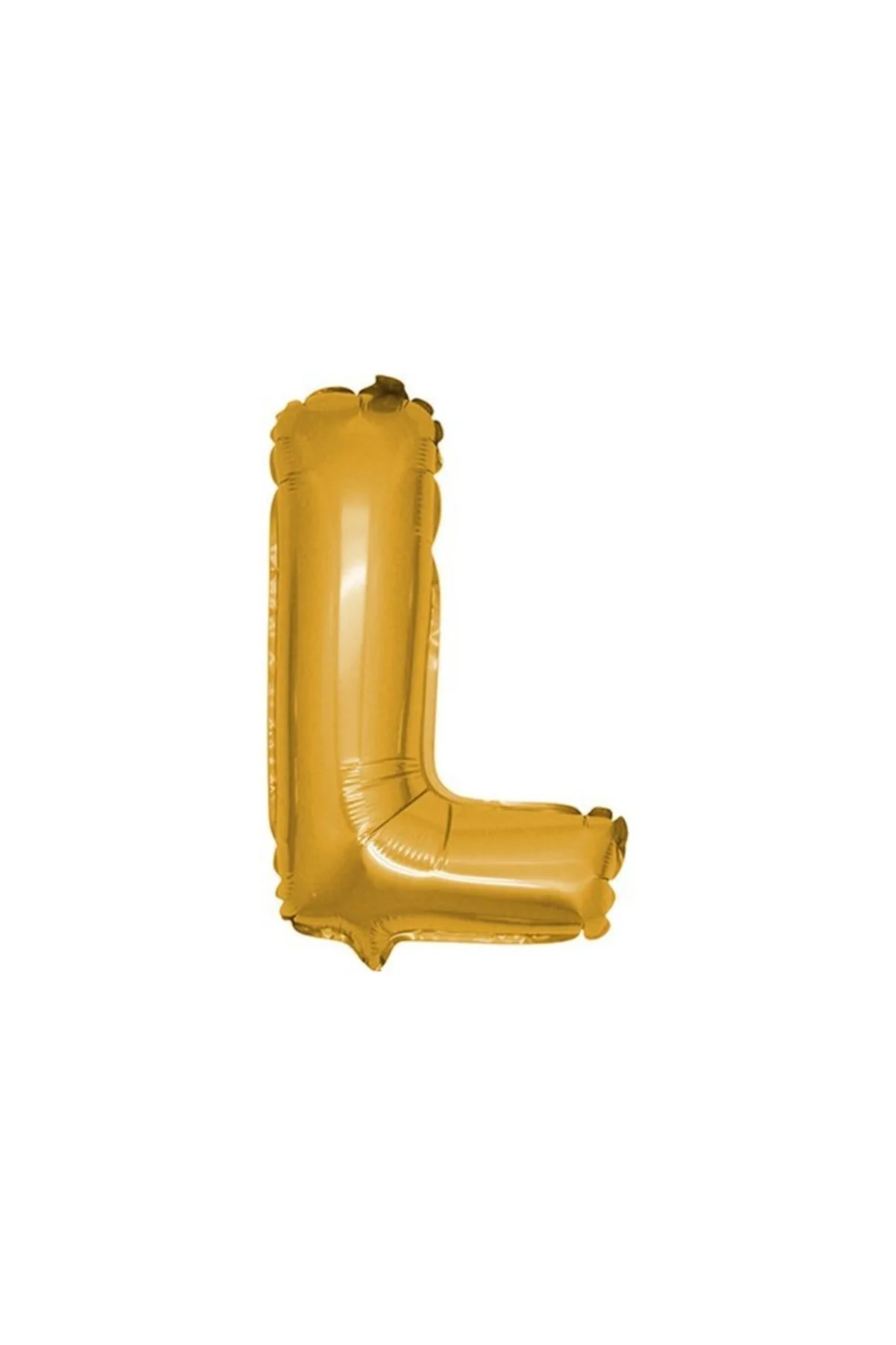 L Harfi Altın (Gold) Rengi Folyo Balon 40 Inc 100 Cm