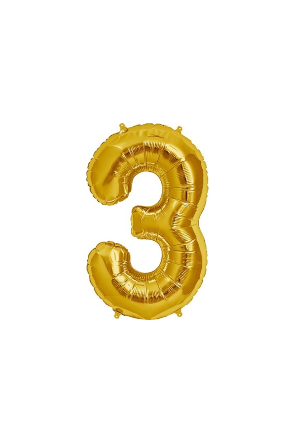 Pazariz Gold Rakam Folyo Balon 3 Numara