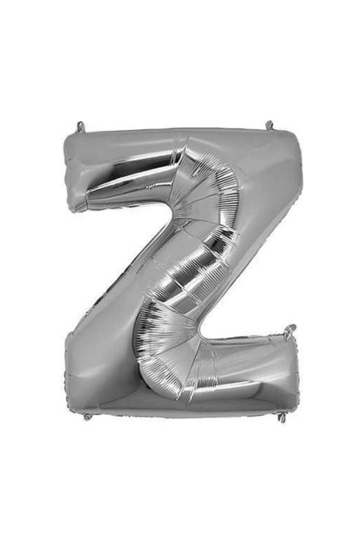 Pazariz Z (silver) Harf Folyo Balon - 90 Cm - Gümüş Folyo Harf Balon