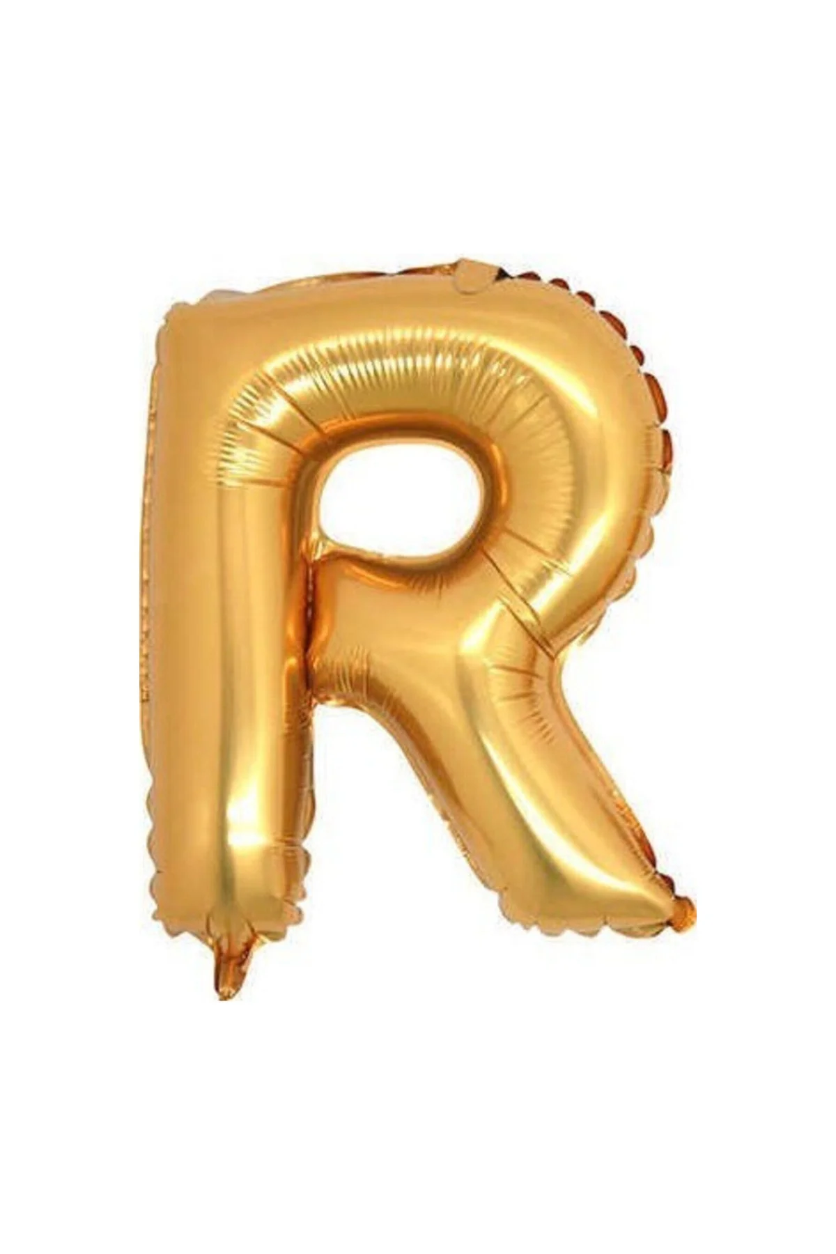 Gold Renk Folyo Balon R Harfli Helyum Balon 100 cm Dev Boy