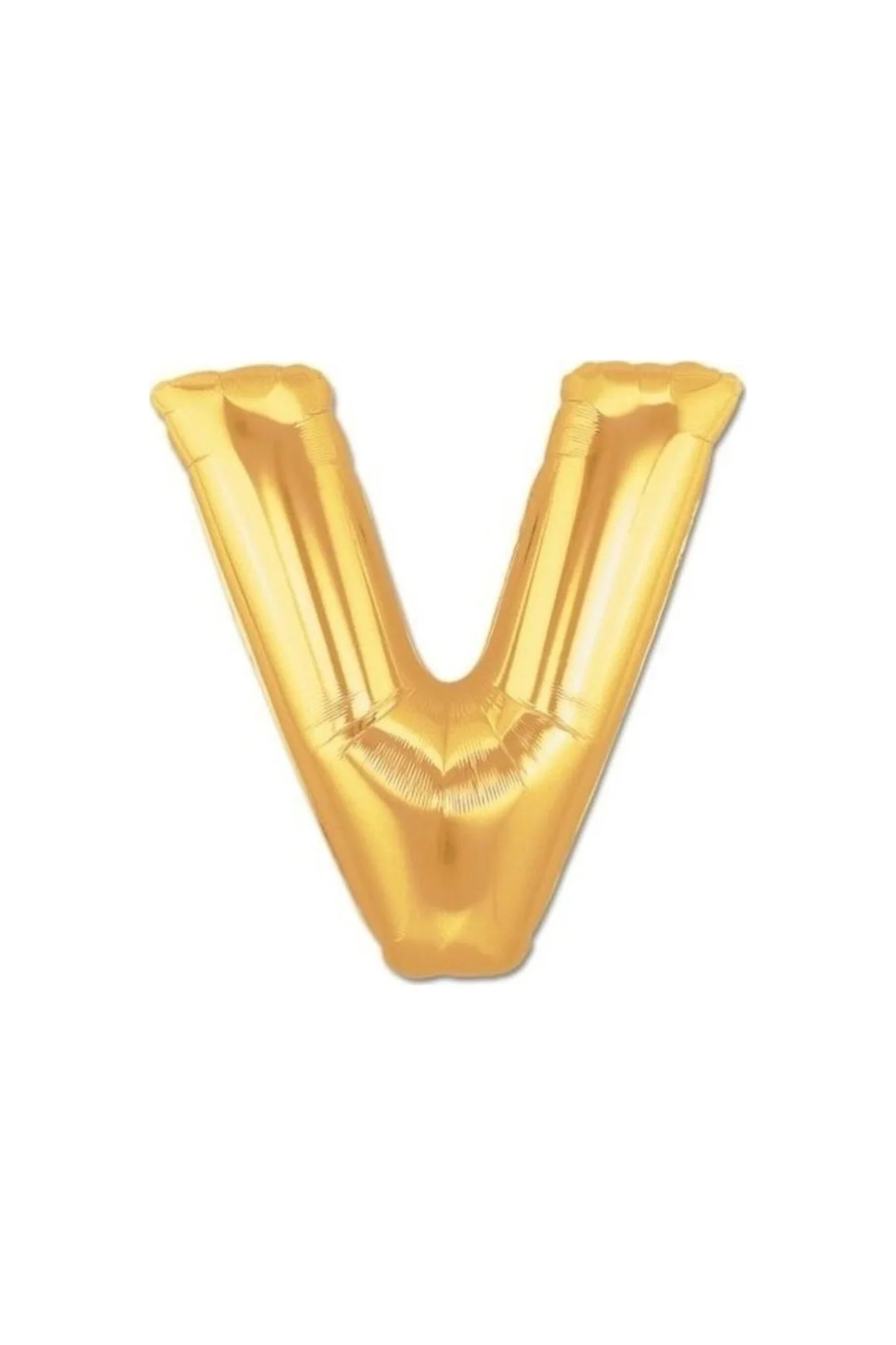 Balon Parti V Harf Gold Folyo Balon 102 Cm