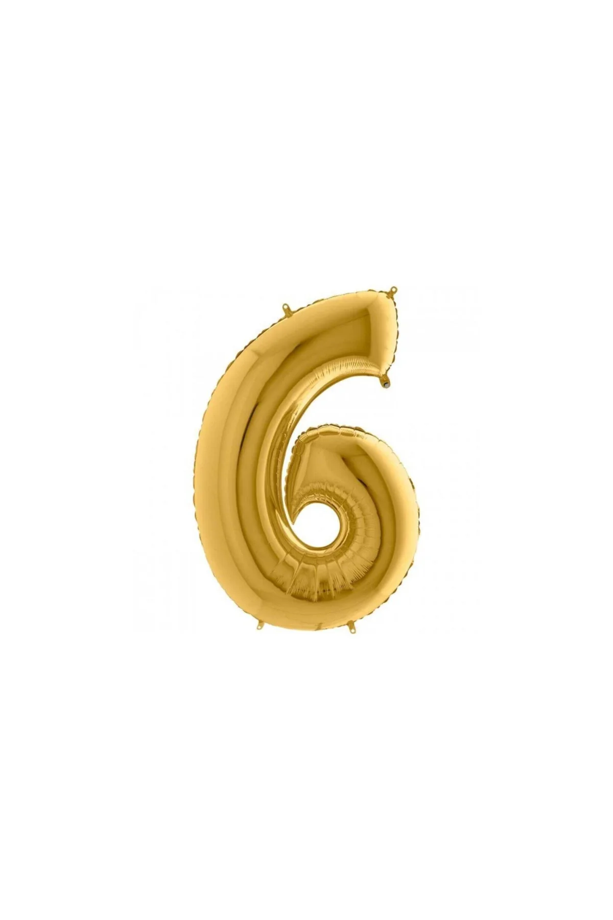 6 Rakam Balon Folyo Gold Altın Sarısı 16 İnç