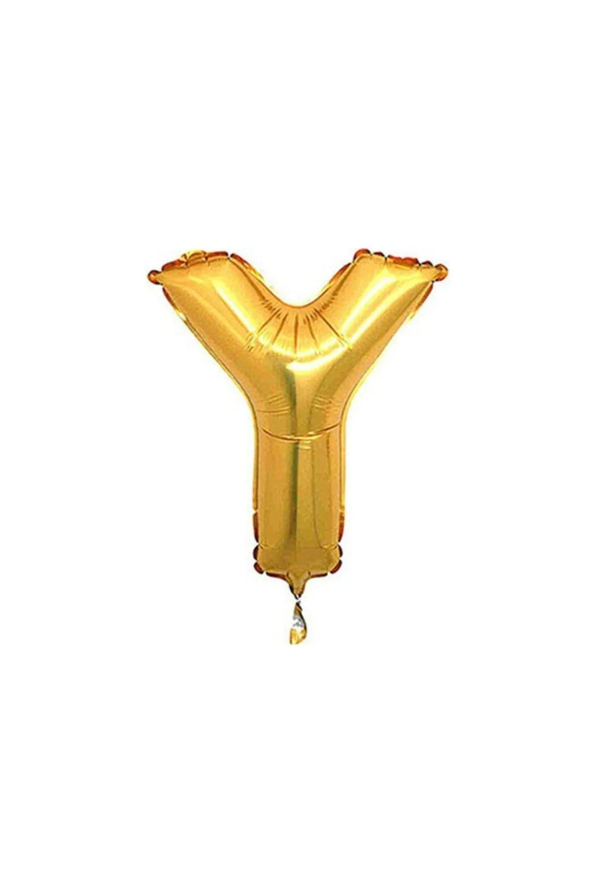 Y Harfi Altın (Gold) Rengi Folyo Balon 40 Inc 100 Cm
