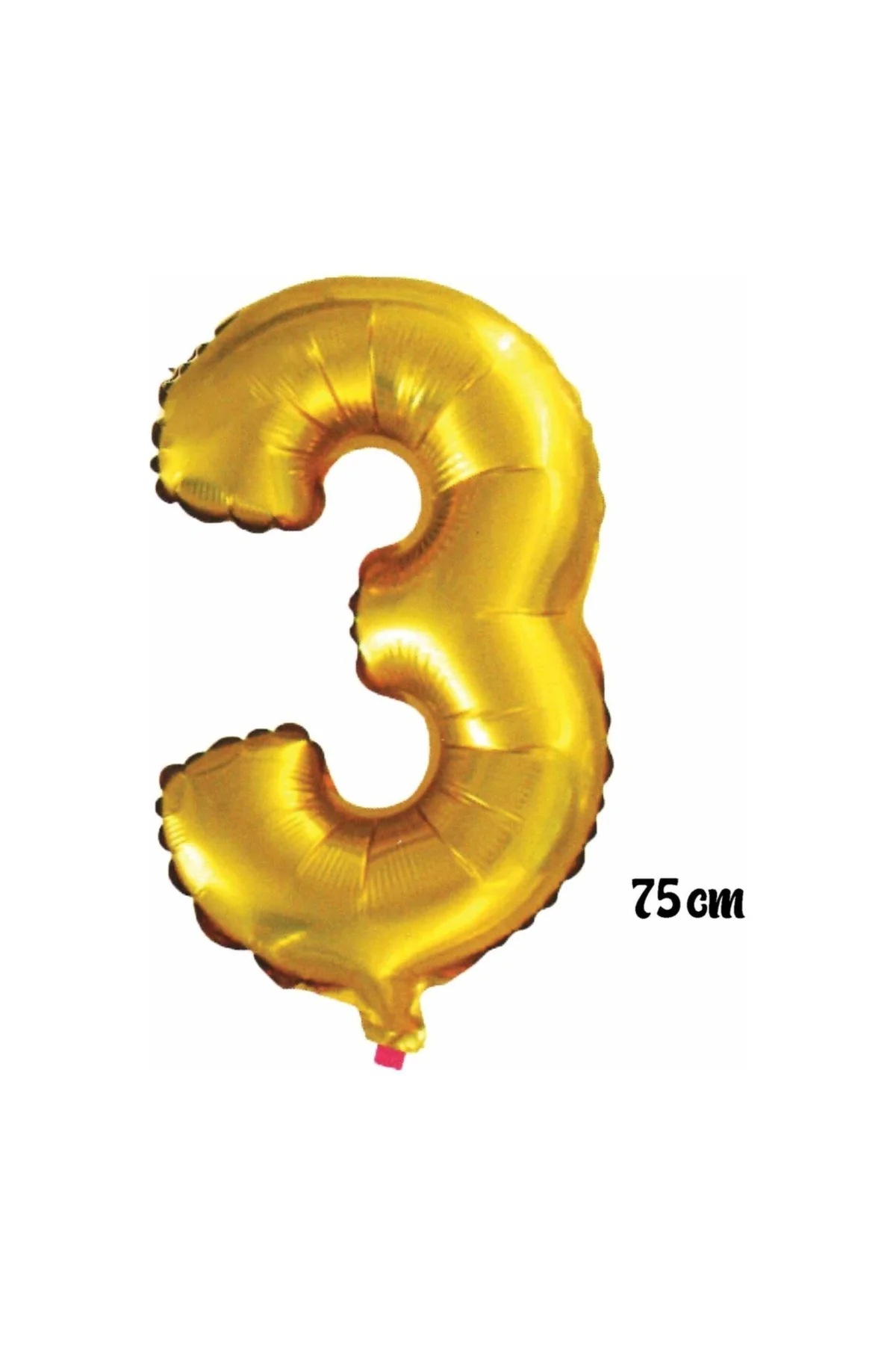 Pazariz 75 Cm 3 Rakam Folyo Balon Altın