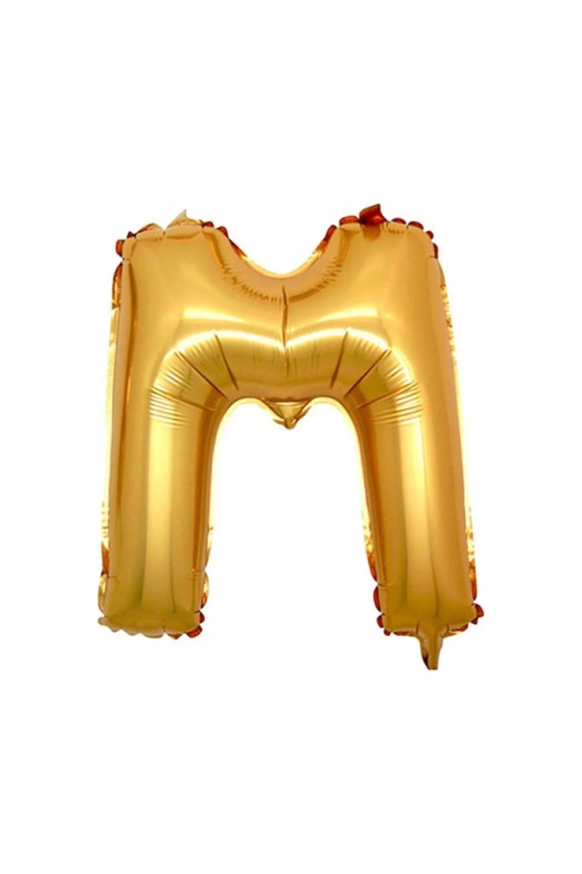 M (gold) Harf Folyo Balon - 90 Cm - Altın Folyo Harf Balon