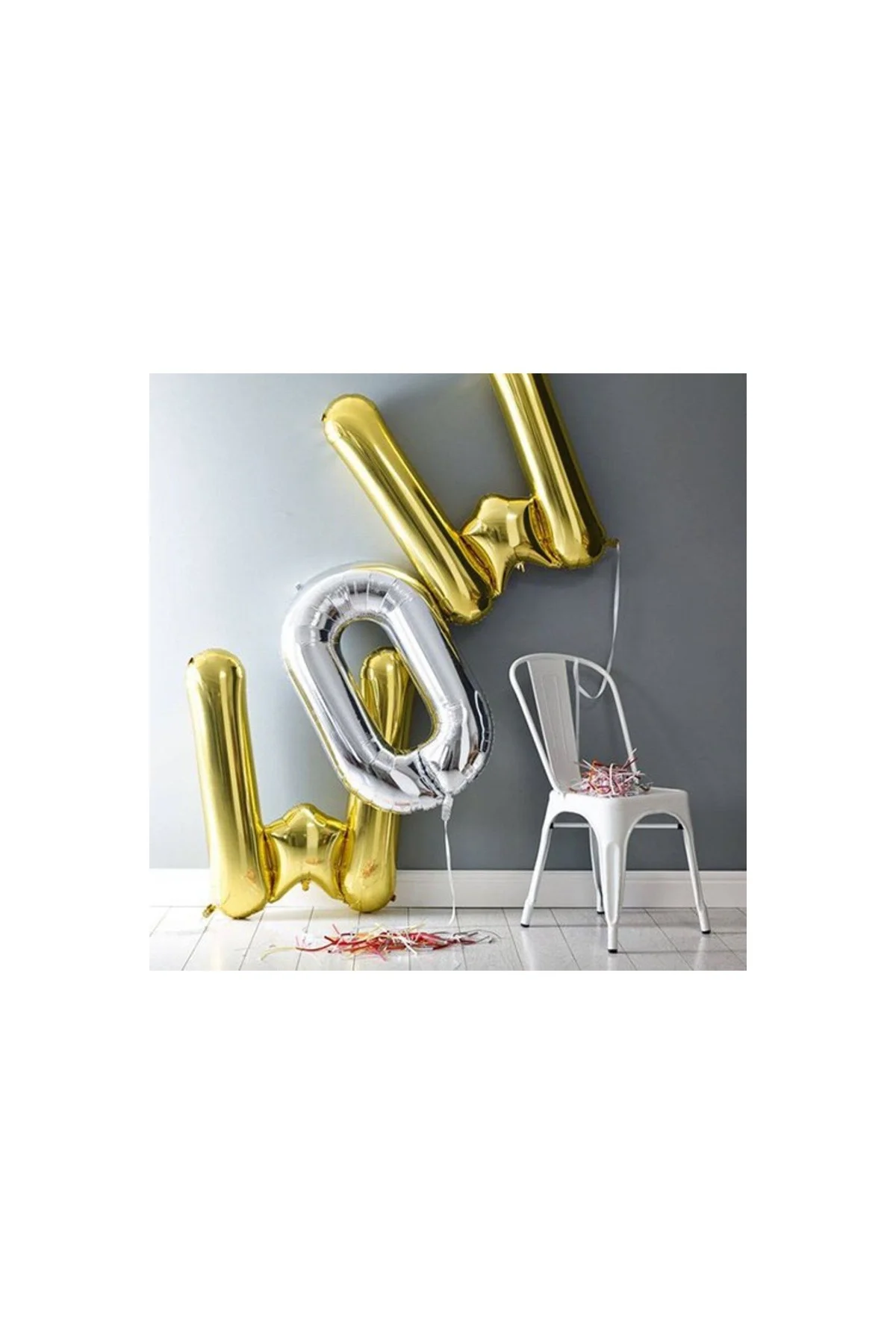 A Harf Folyo Balon Gold 100 Cm - PAZARIZ Görsel 3