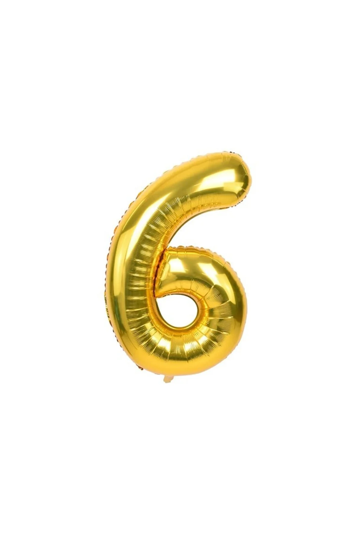6 Rakam Folyo Gold Renk Balon Küçük 35 cm