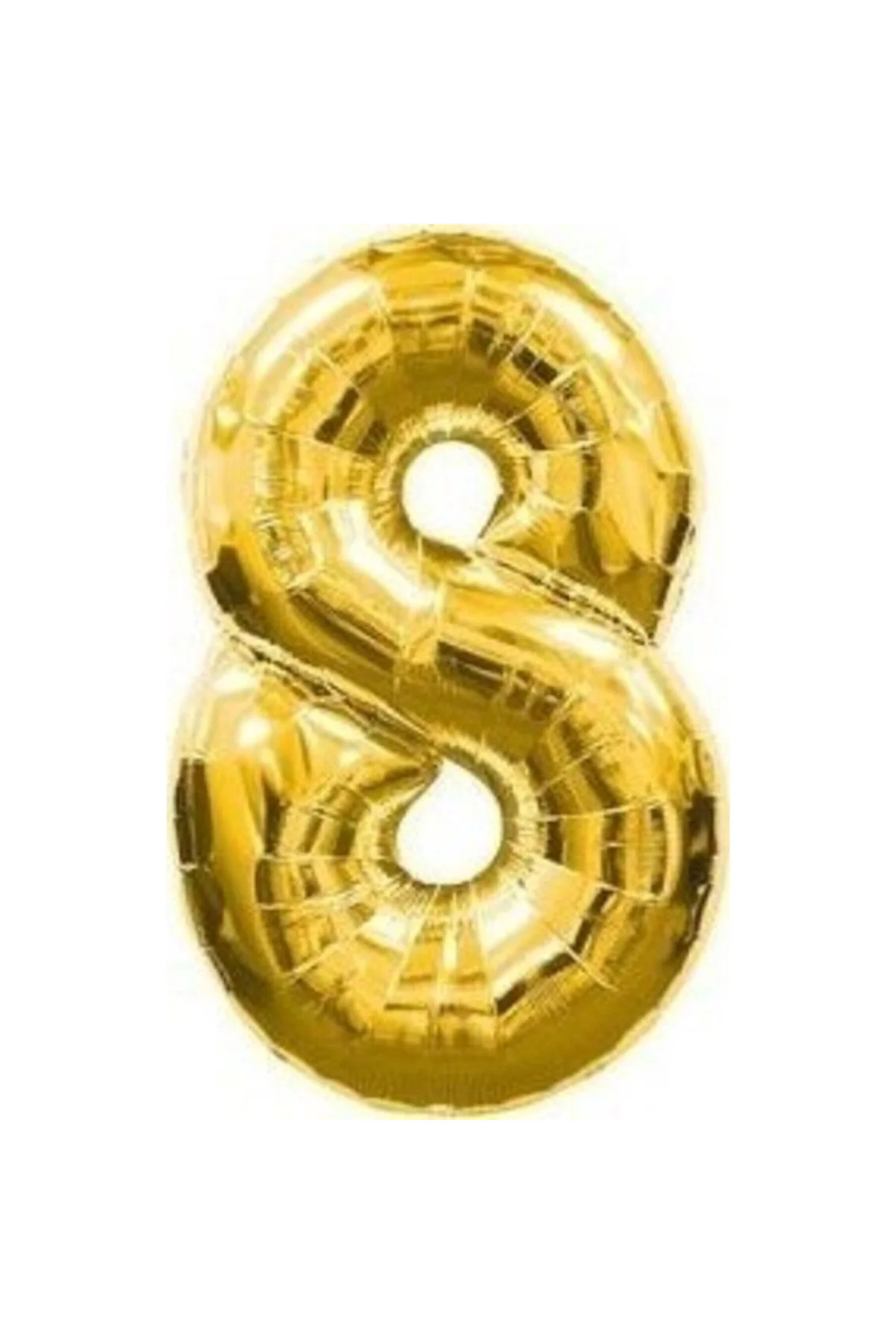 Pazariz Balon Parti 8 Rakamı Gold Folyo Balon 102 Cm