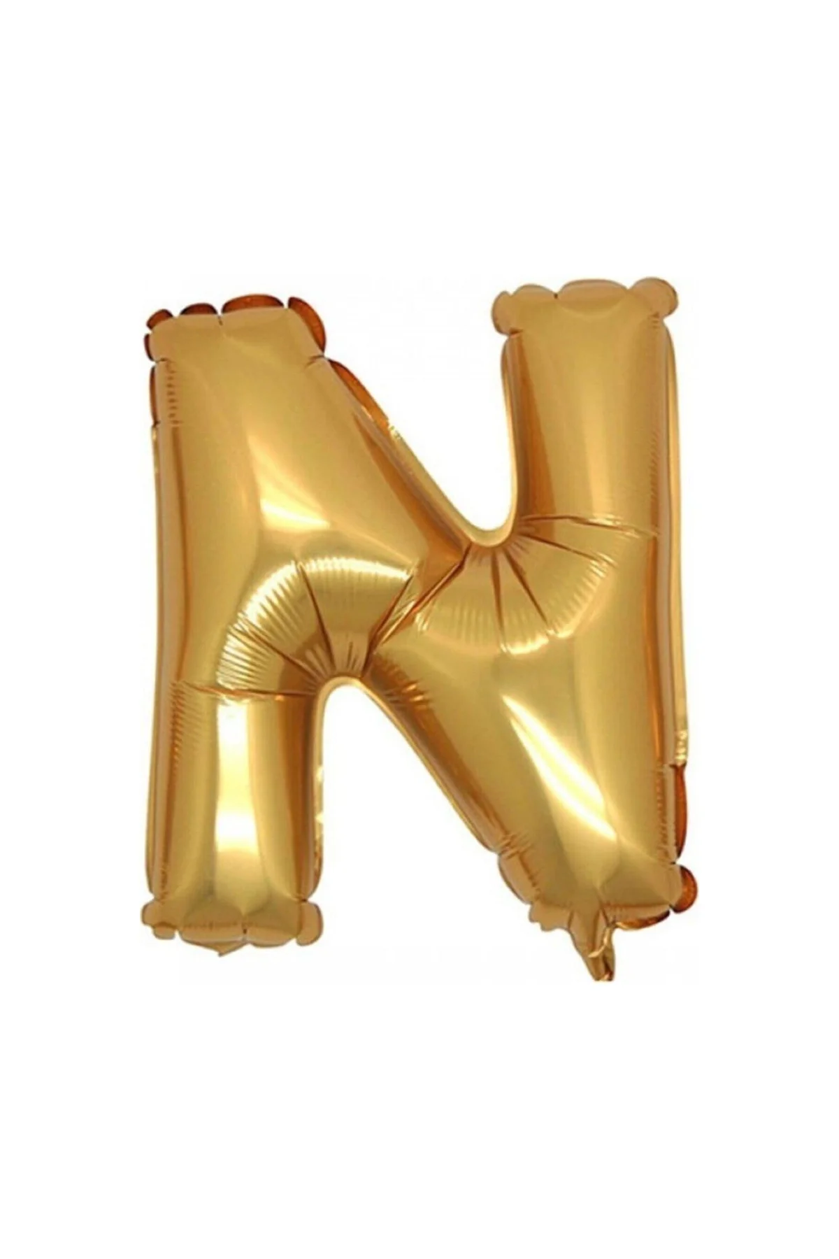 N (gold) Harf Folyo Balon - 90 Cm - Altın Folyo Harf Balon