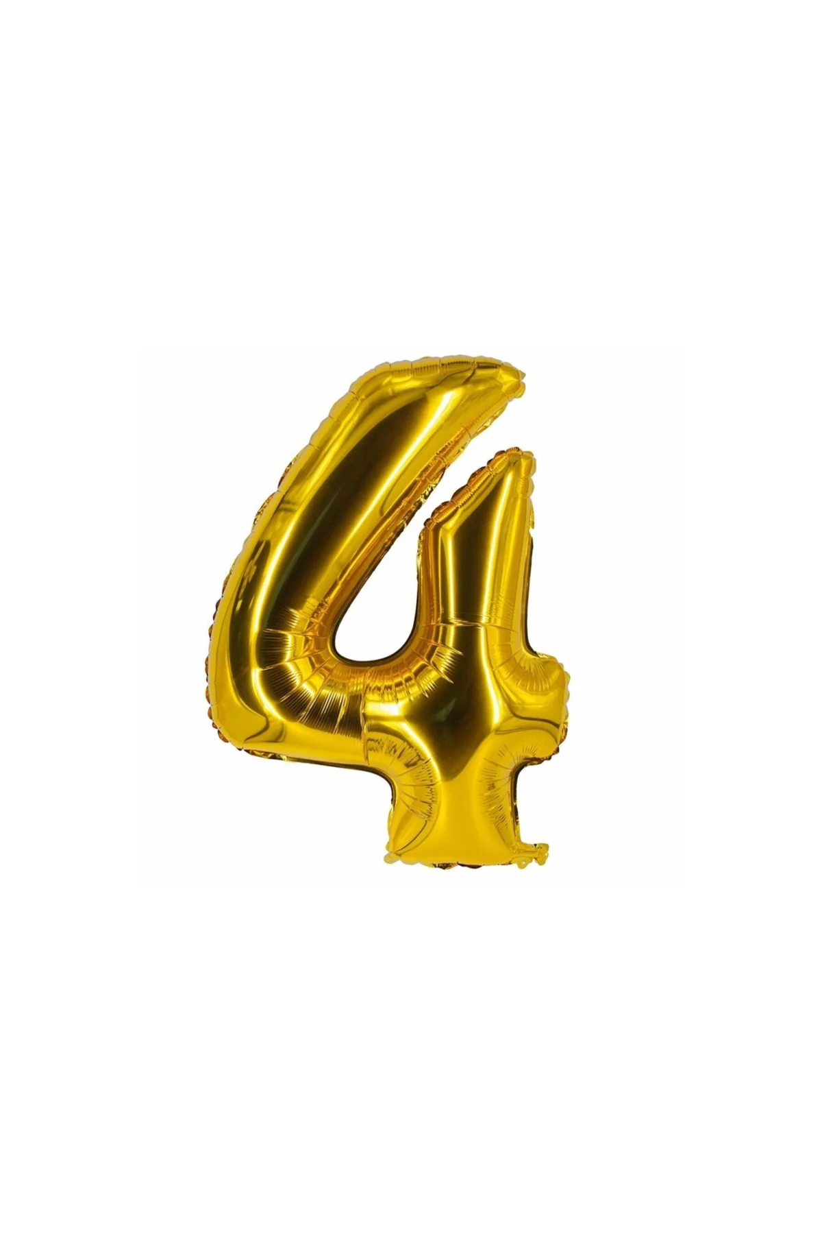 Folyo Balon 4 Rakamı Altın Renk