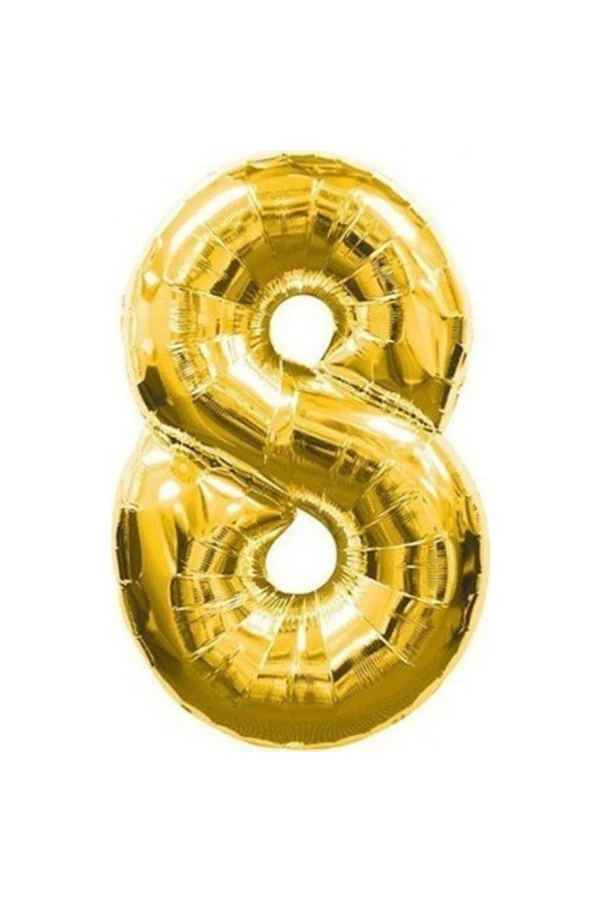 Balon Parti 8 Rakamı Gold Folyo Balon 102 Cm
