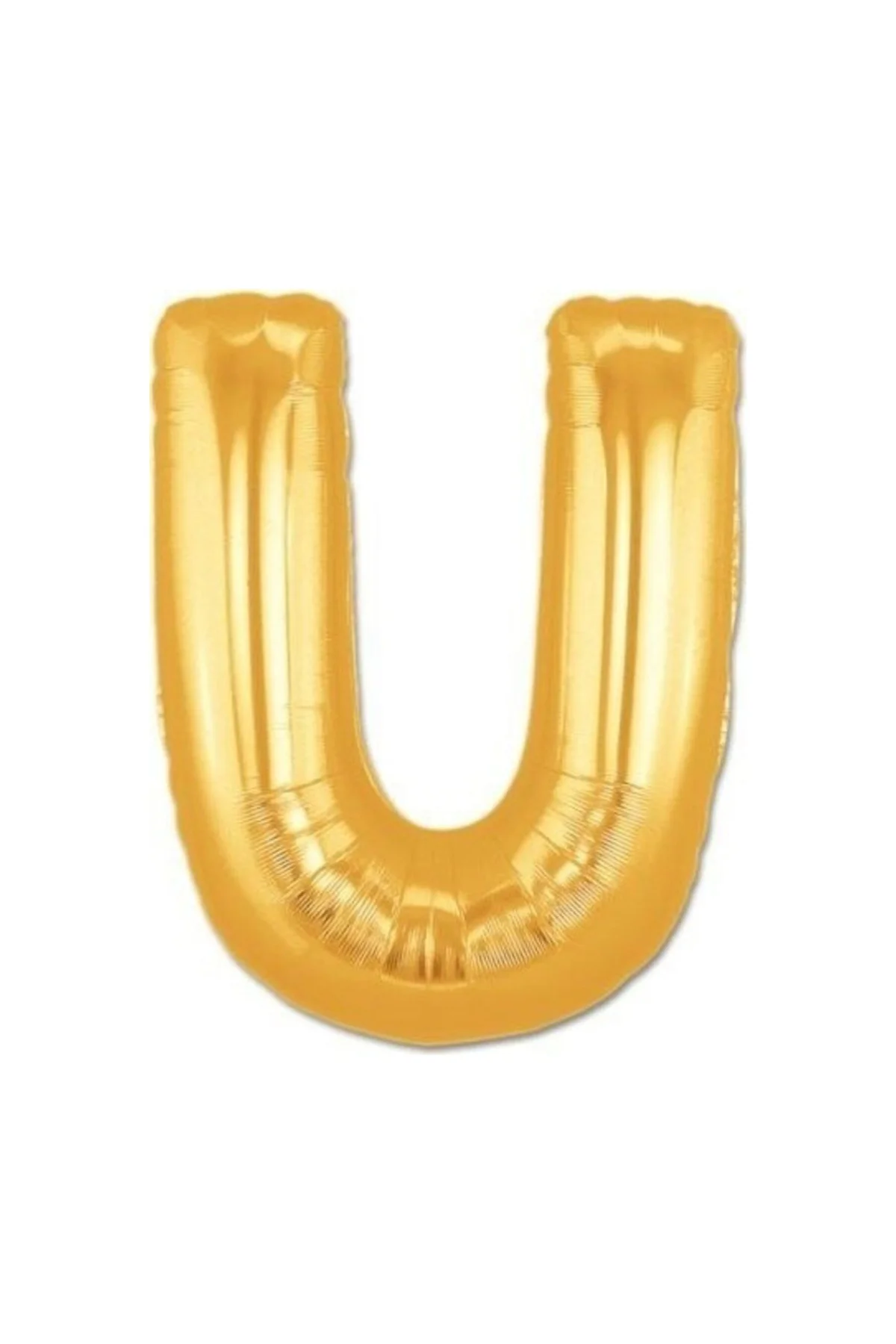 Harf Folyo Balon U Harfi Büyük Boy Balon Altın Sarısı /dore 100cm