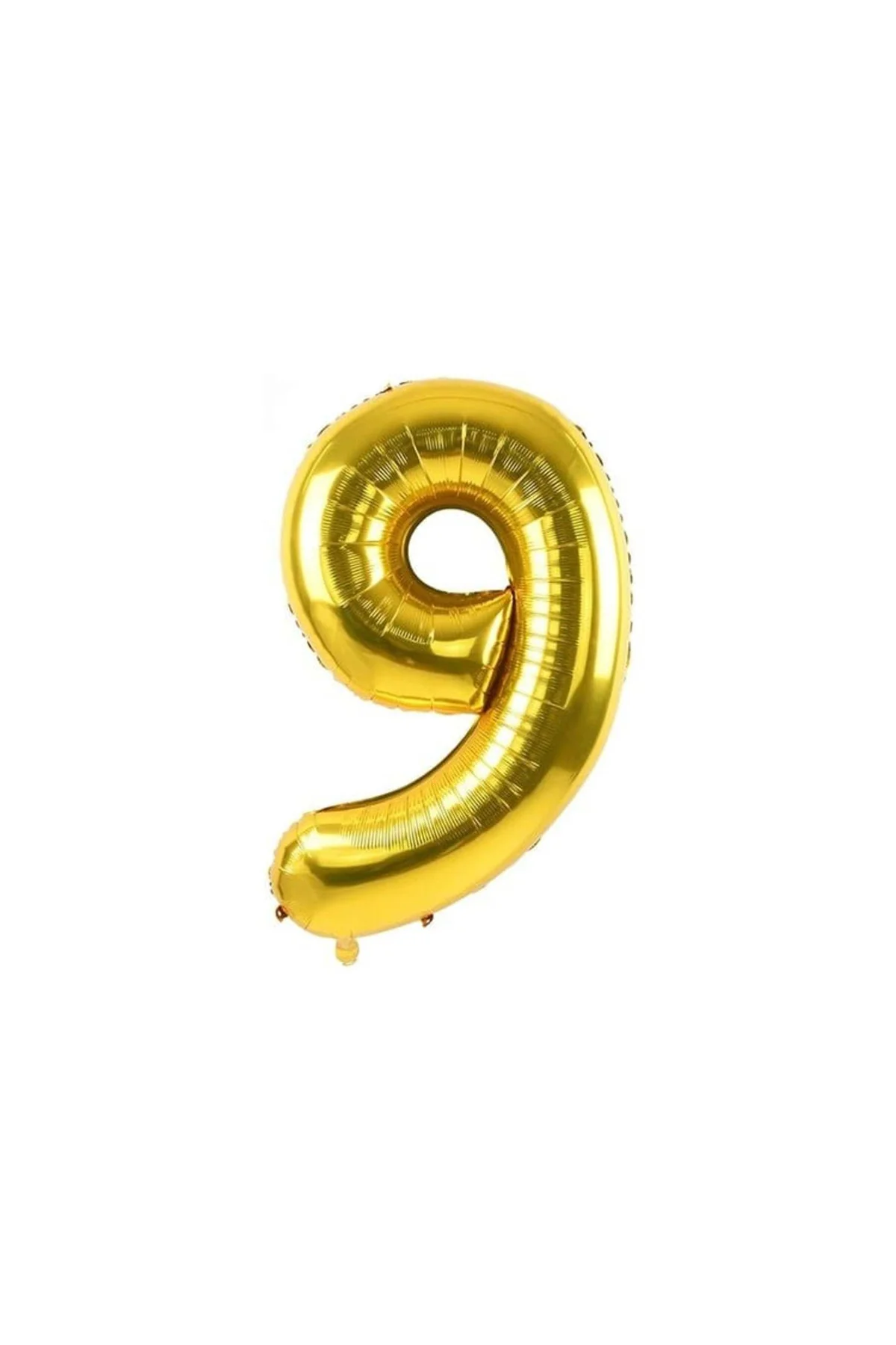 9 Rakam Folyo Gold Renk Balon Küçük 35 cm