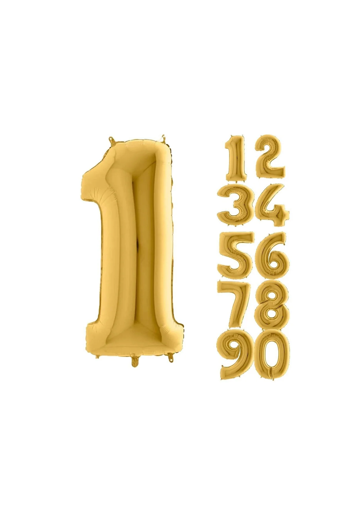 1 Rakam Balon Folyo Gold Altın Sarısı 16 Inç