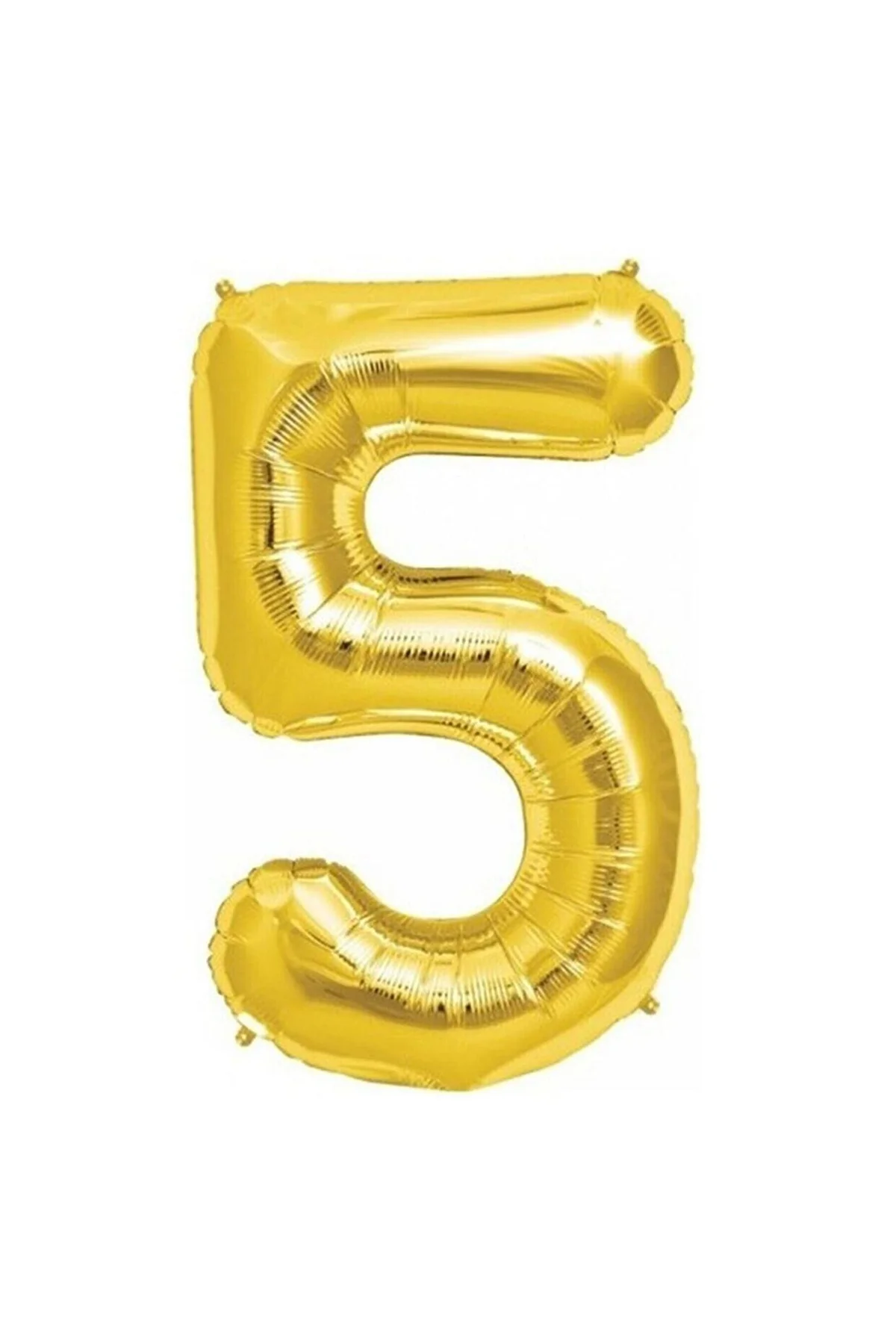 5 Rakamı Altın (Gold) Rengi Folyo Balon 40 Inc 100 Cm