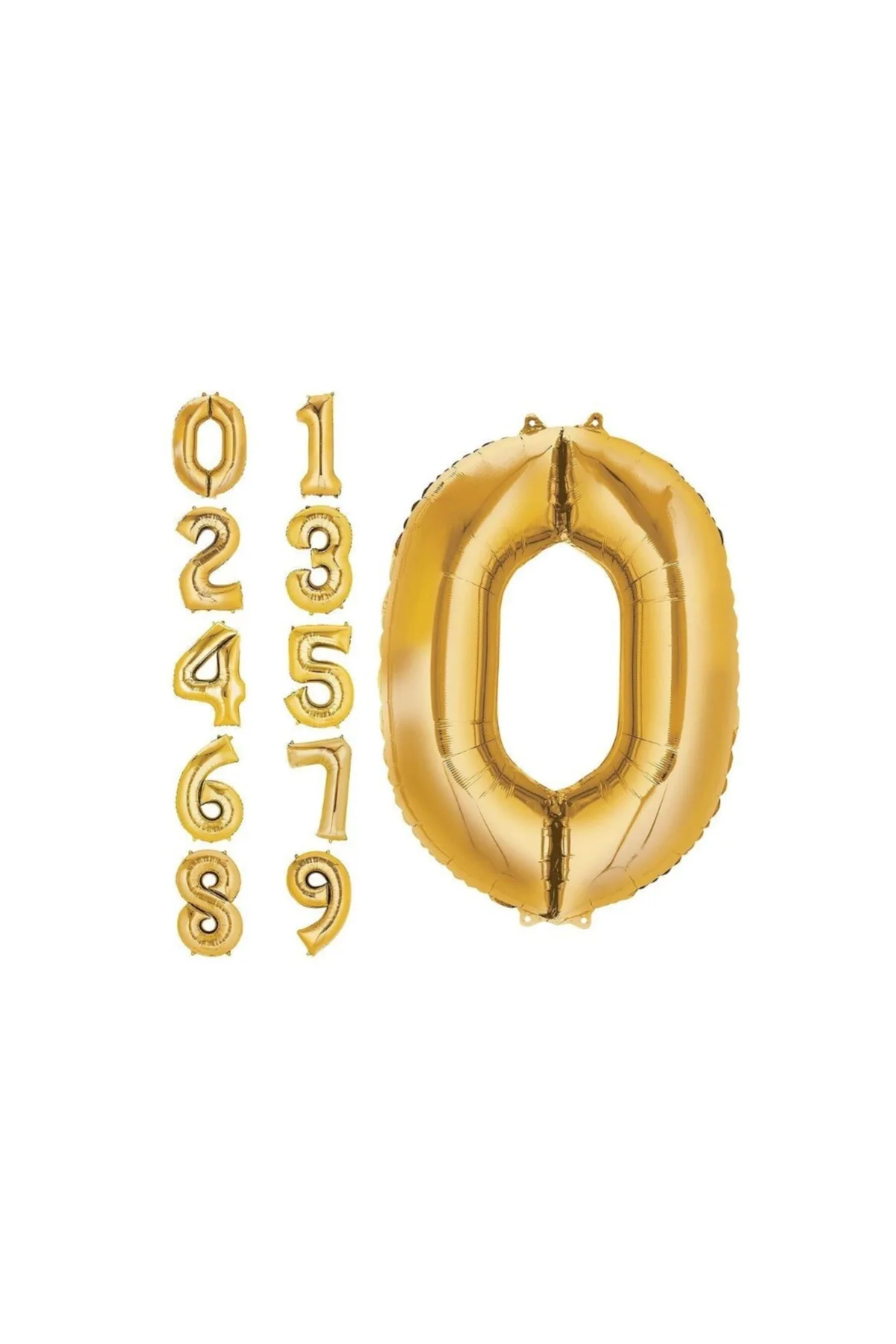 4 Yaş -sayı-rakam Folyo Balon Altın(gold) Renk 100 Cm 40 Inç -dogum Günü -parti-kutlama - PAZARIZ Görsel 3
