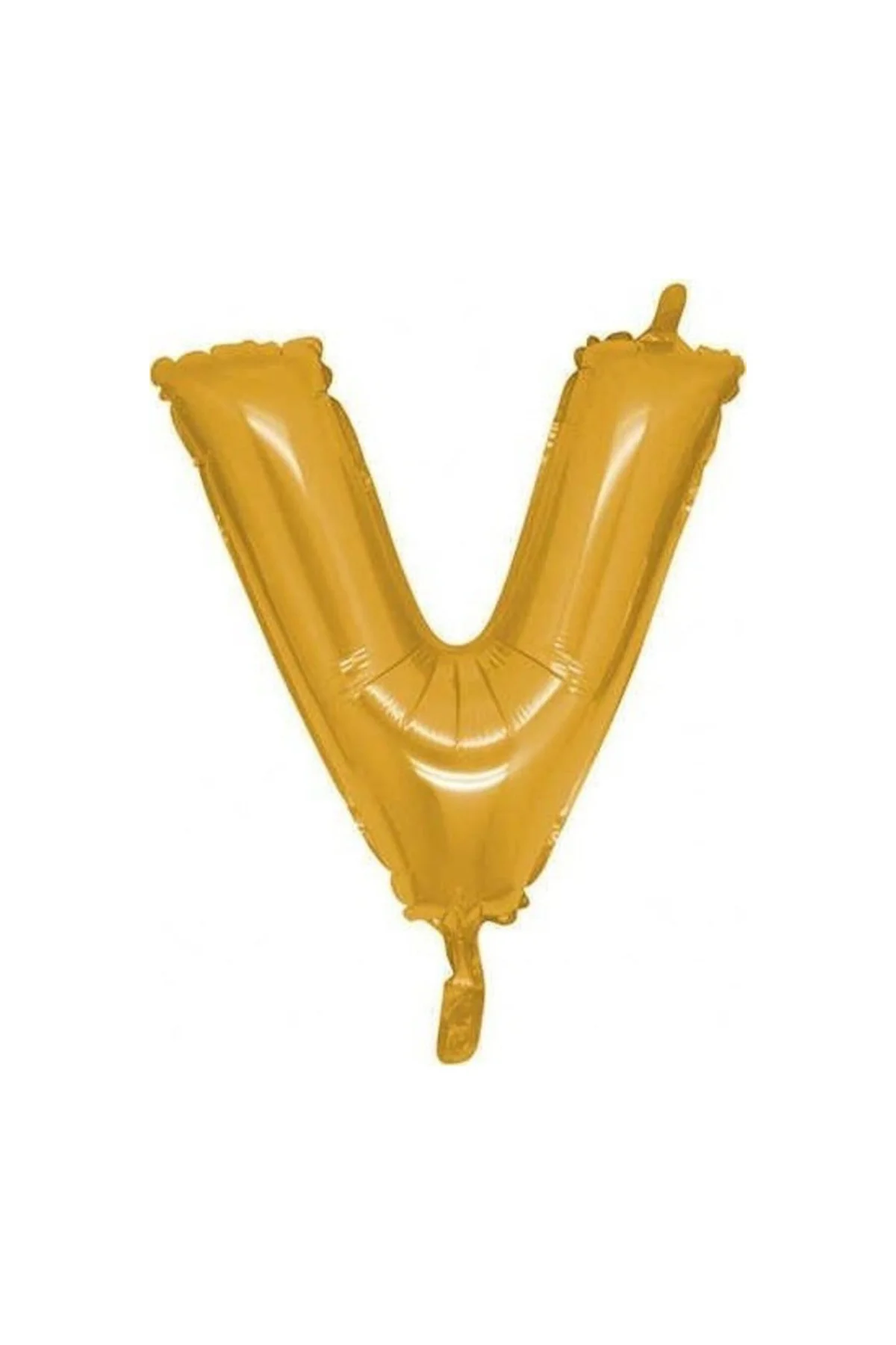 V Folyo Balon Gold 100 Cm Helyum Balon Uçan Balon