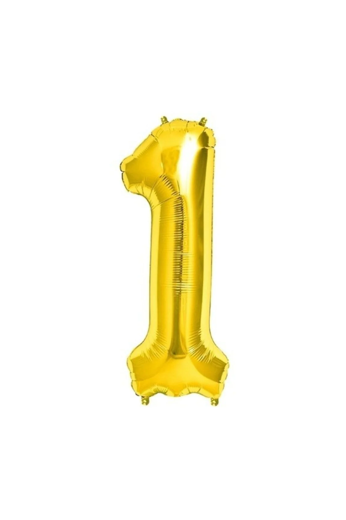 Rakam Folyo Balon 1 Rakamı Büyük Boy Balon Altın Sarısı /dore