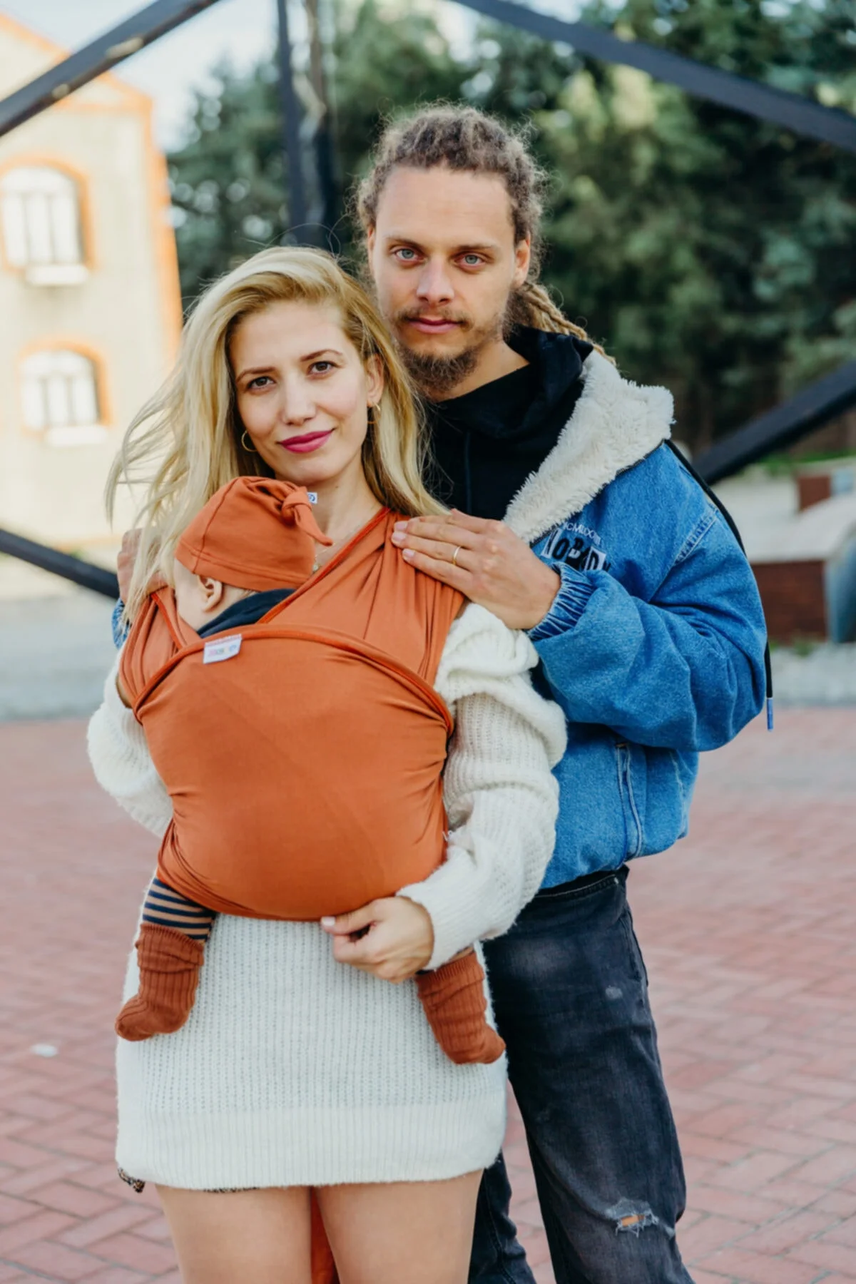 Esnek Wrap Sling - Tarçın - Neko Görsel 2