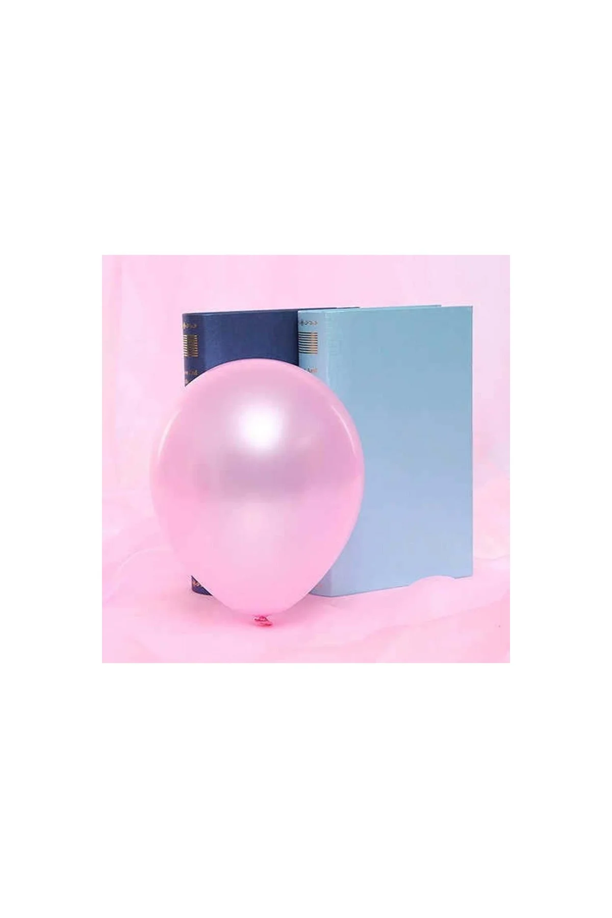 Pembe Metalik Balon 20 Adet - PAZARIZ Görsel 4