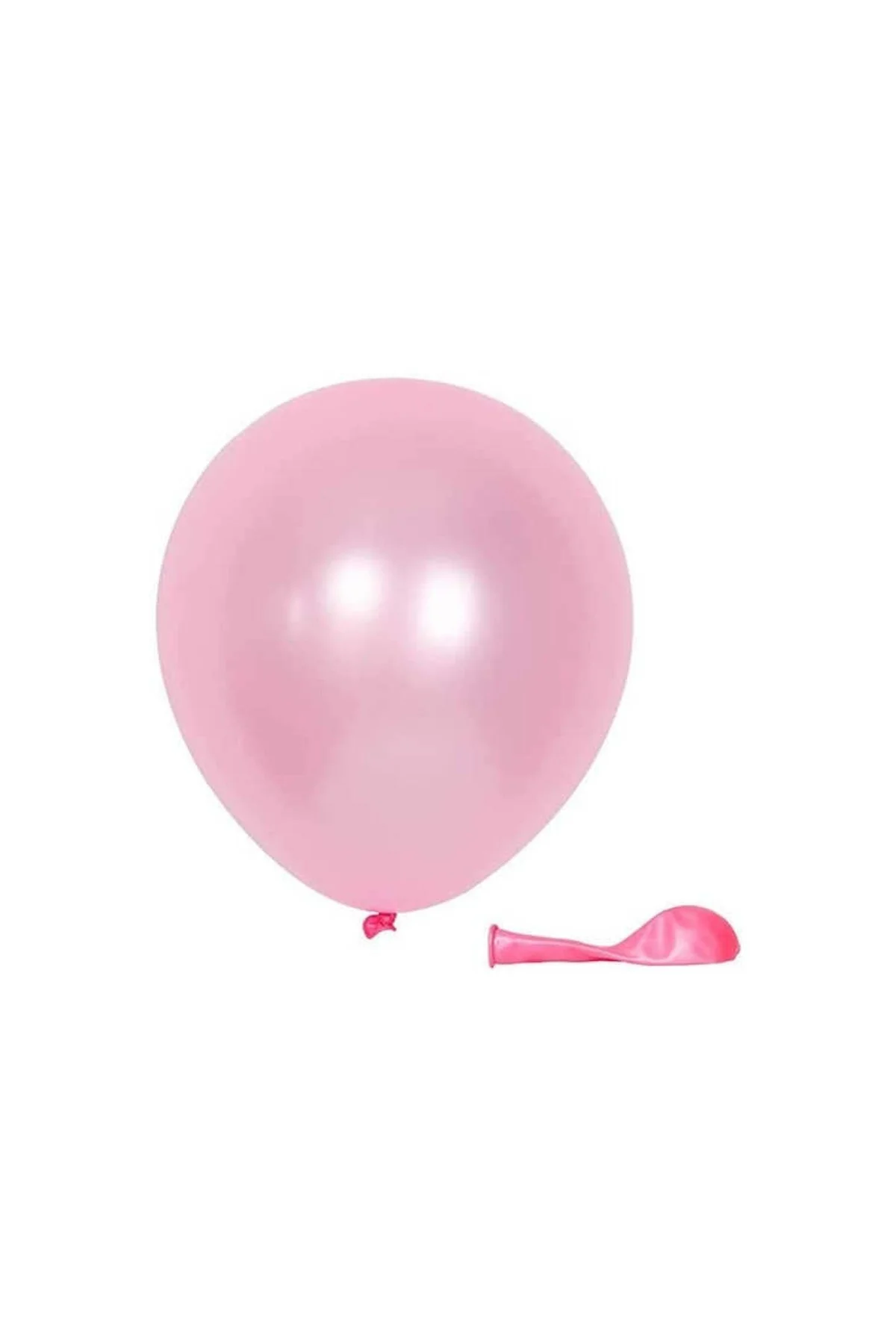 Pembe Metalik Balon 20 Adet - PAZARIZ Görsel 2