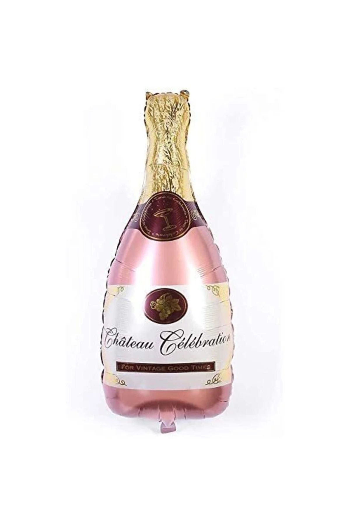 Rose Gold Şampanya Şişesi Şekilli Folyo Balon
