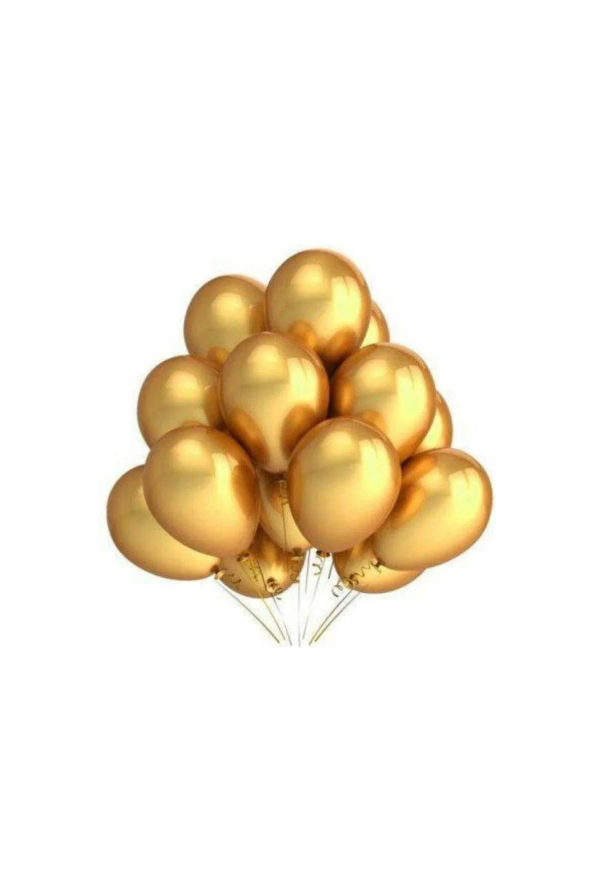12 Inç Metalik Gold Balon 20'li - PAZARIZ Görsel 2